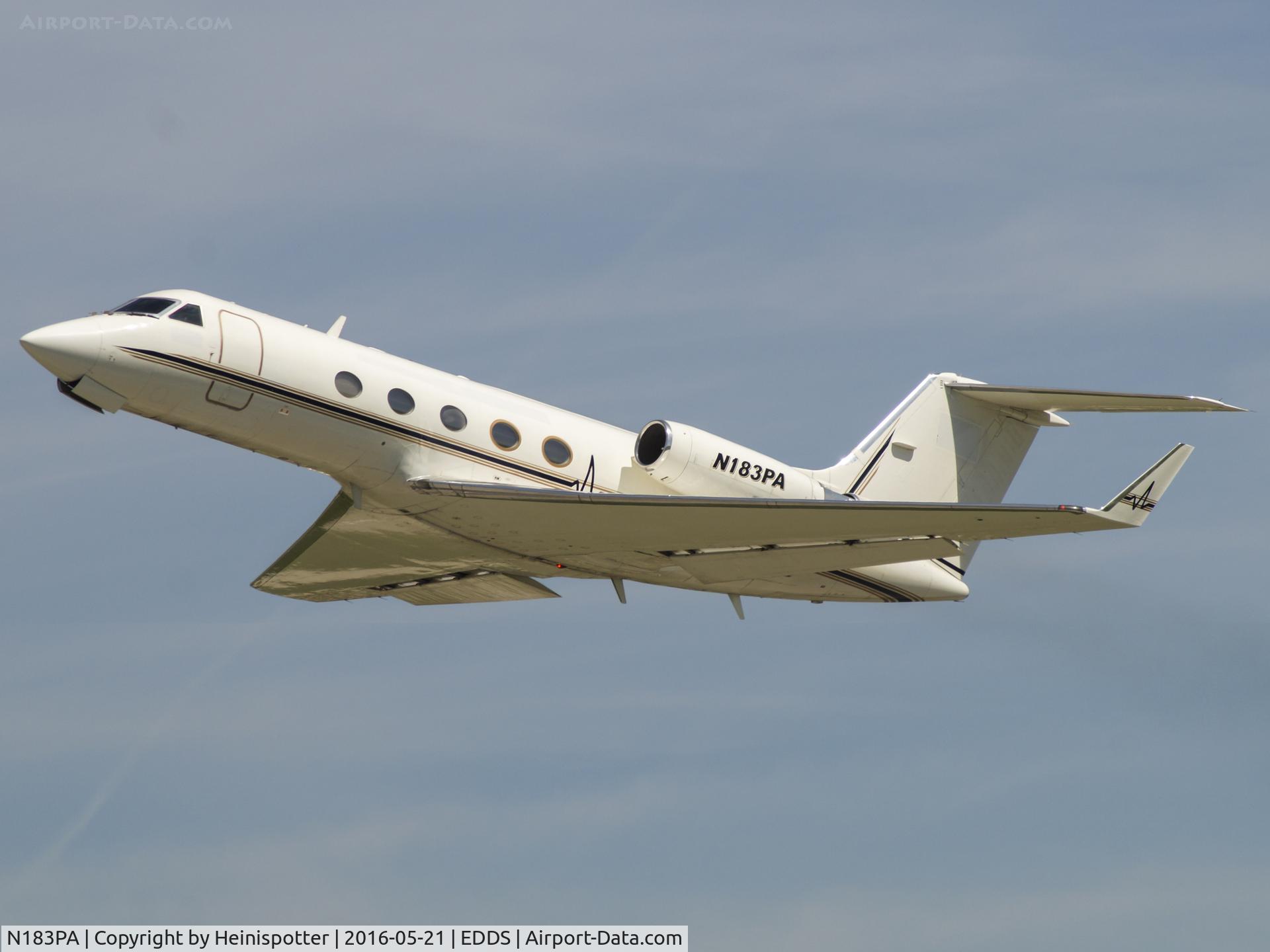 N183PA, 1983 Grumman G-1159A Gulfstream III C/N 385, N183PA at Stuttgart Airport.