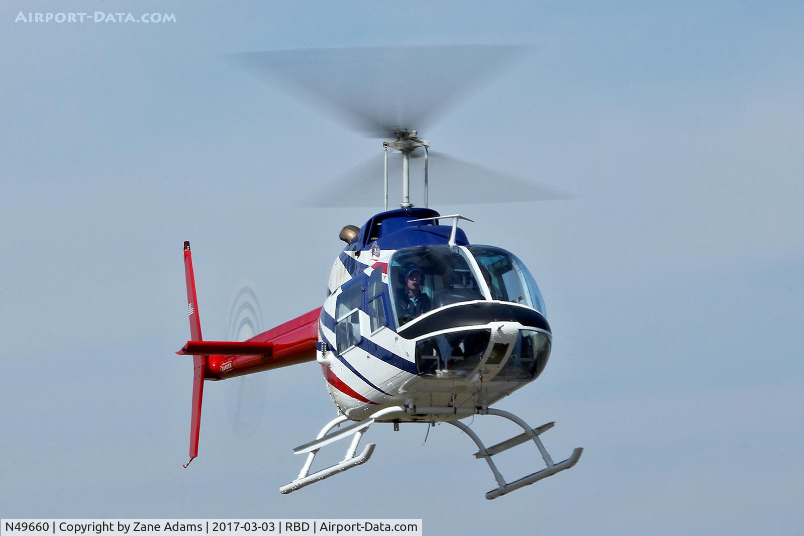 N49660, 1975 Bell 206B JetRanger C/N 1825, In town for the 2017 Heliexpo - Dallas, TX