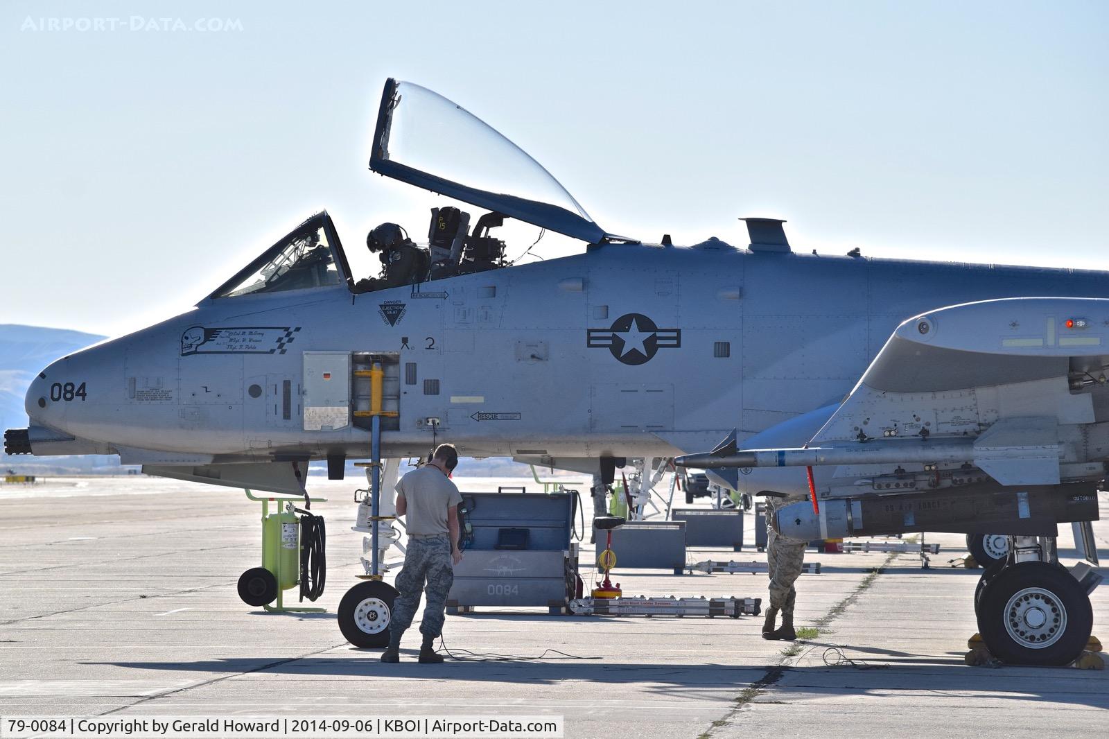 79-0084, 1979 Fairchild Republic A-10C Thunderbolt II C/N A10-0348, Engine start up. 190th Fighter Sq., 124th Fighter Wing, Idaho ANG.