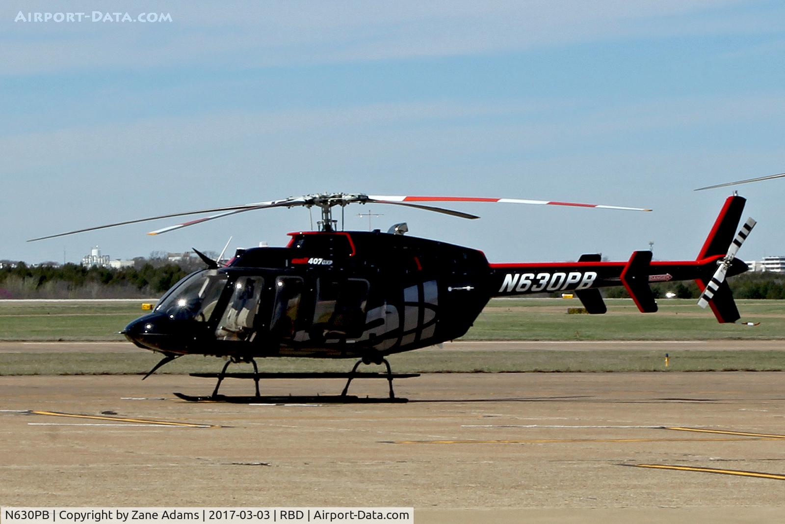 N630PB, 2017 Bell 407 C/N 54658, In town for the 2017 Heliexpo - Dallas, TX