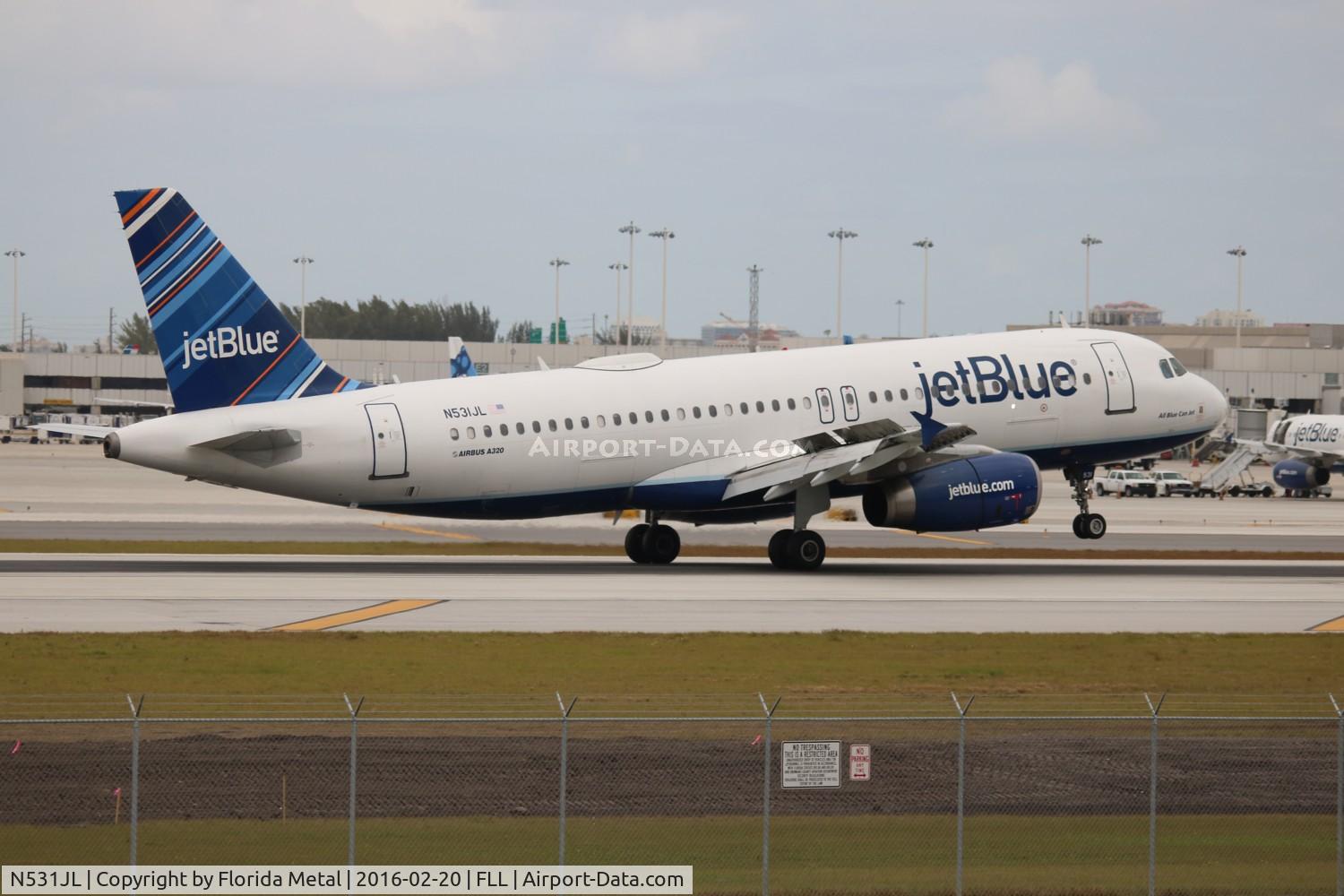 N531JL, 2001 Airbus A320-232 C/N 1650, Jet Blue