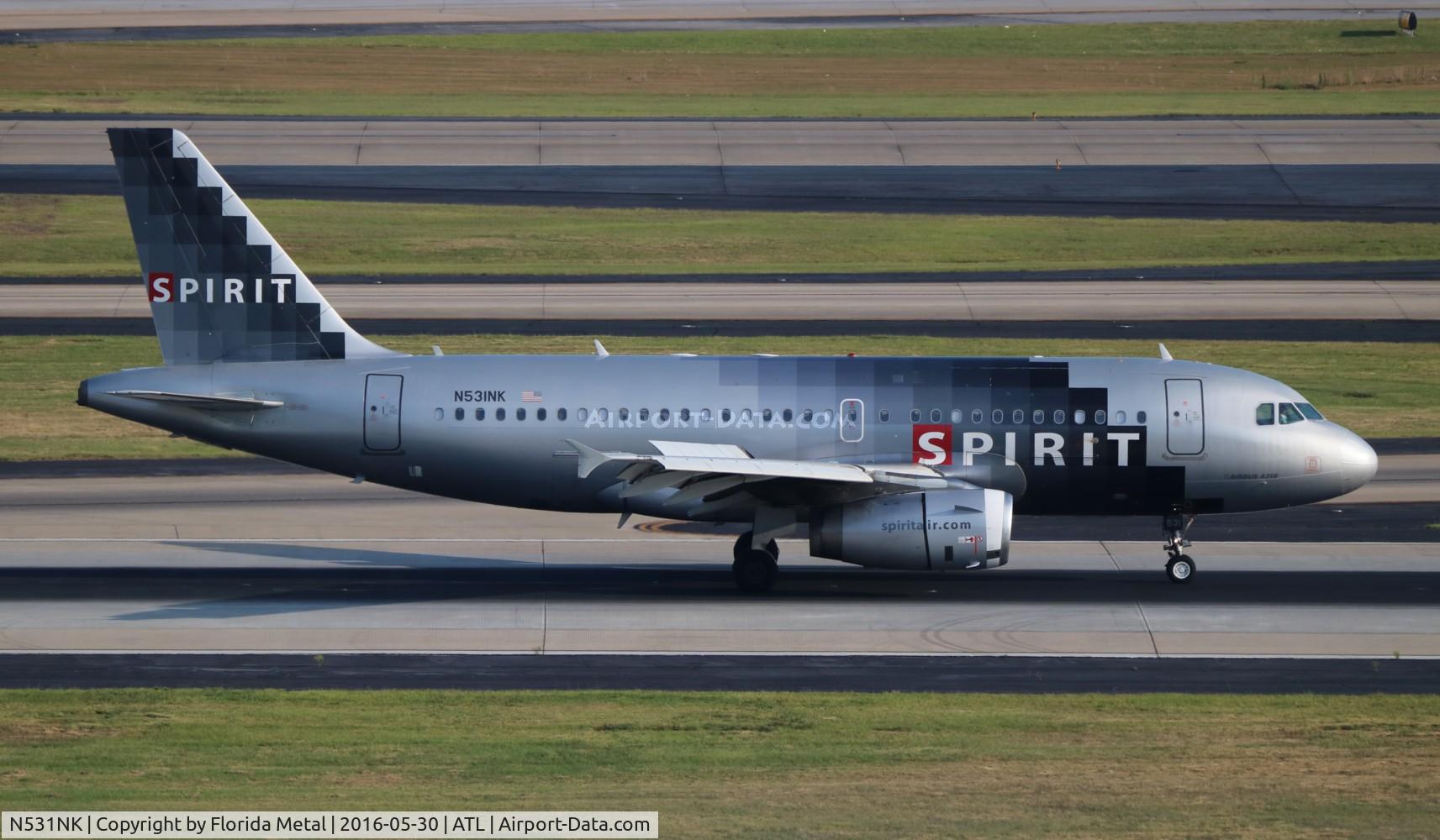 N531NK, 2007 Airbus A319-132 C/N 3026, Spirit