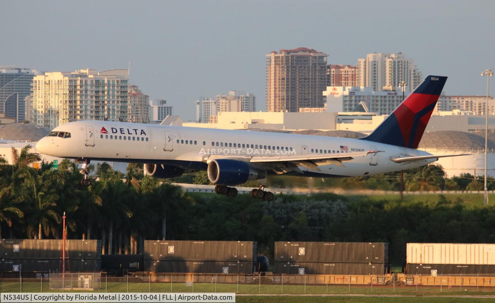 N534US, 1988 Boeing 757-251 C/N 24265, Delta