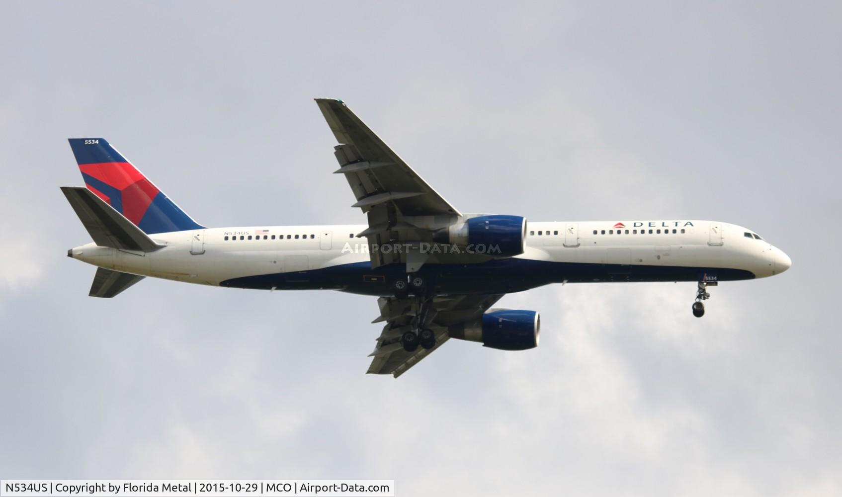 N534US, 1988 Boeing 757-251 C/N 24265, Delta