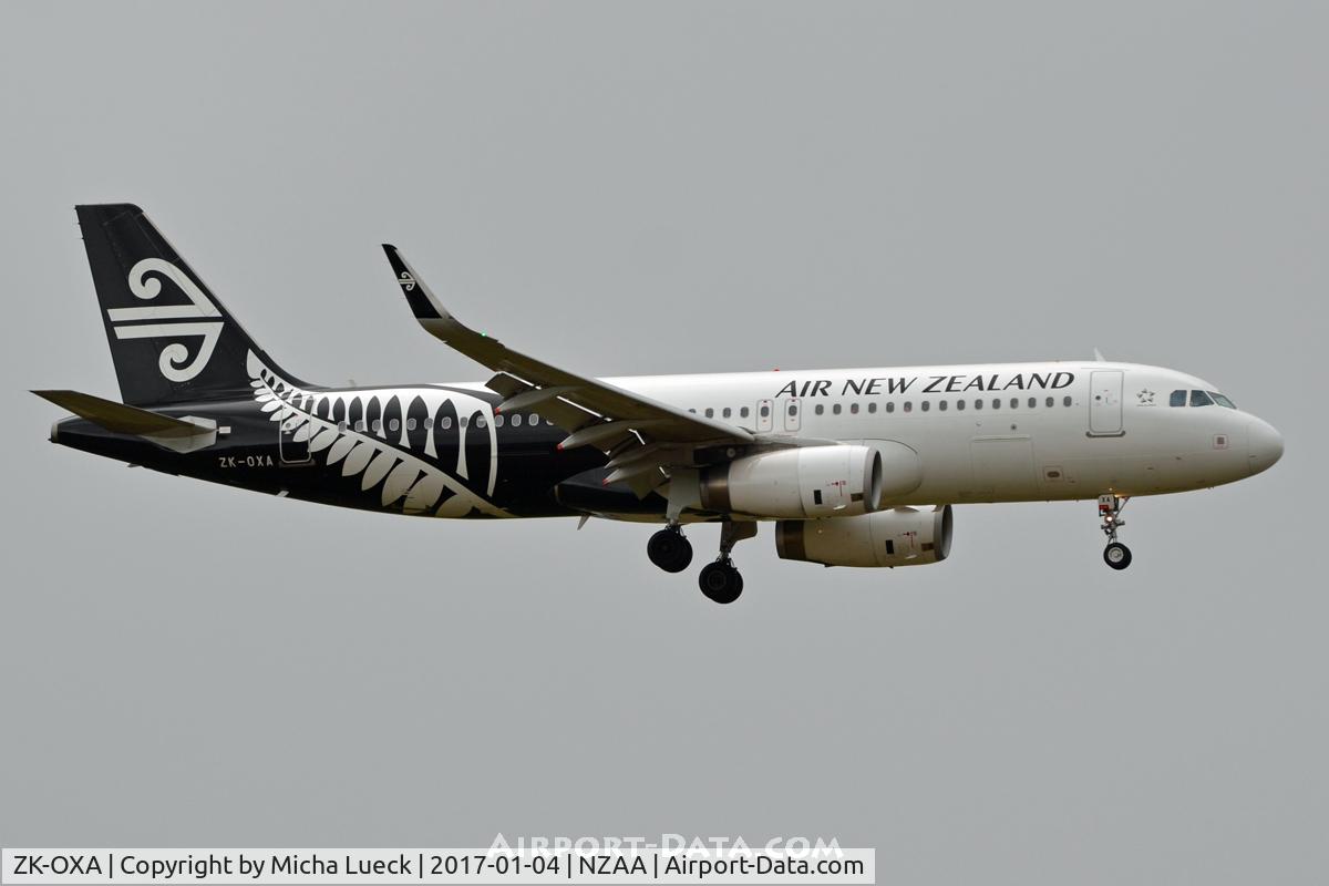 ZK-OXA, 2013 Airbus A320-232 C/N 5269, At Auckland