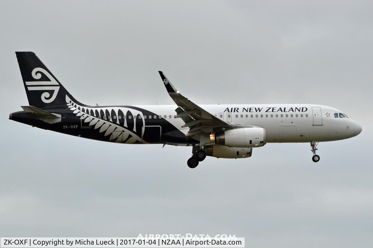 ZK-OXF, 2014 Airbus A320-232 C/N 6182, At Auckland