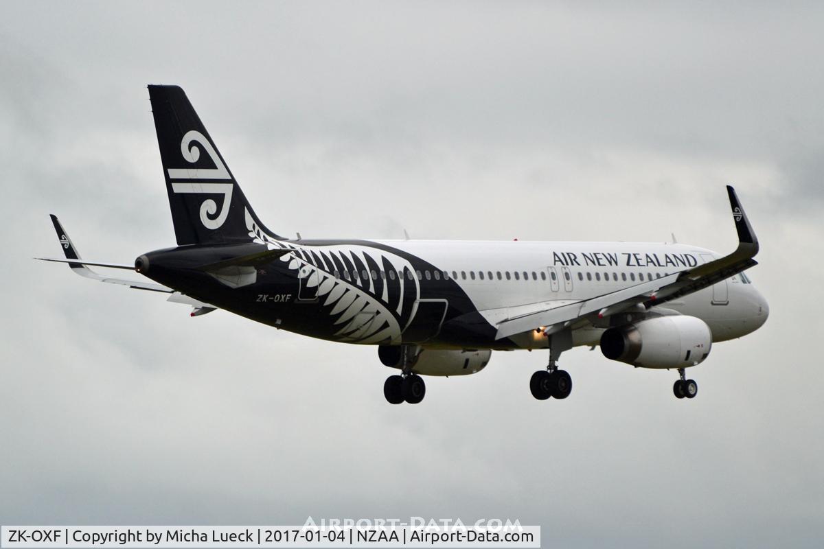 ZK-OXF, 2014 Airbus A320-232 C/N 6182, At Auckland