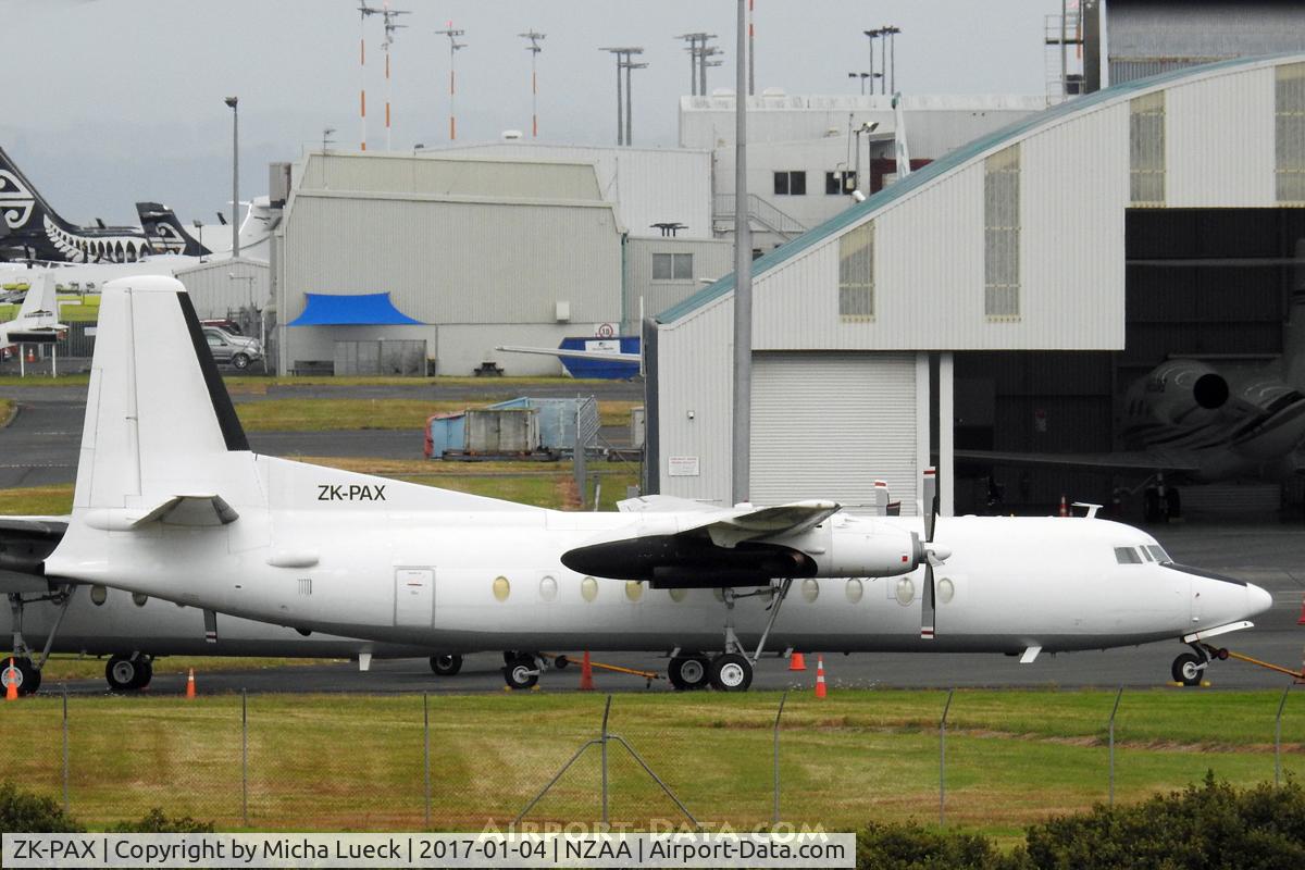 ZK-PAX, 1980 Fokker F-27-500 Friendship C/N 10596, At Auckland