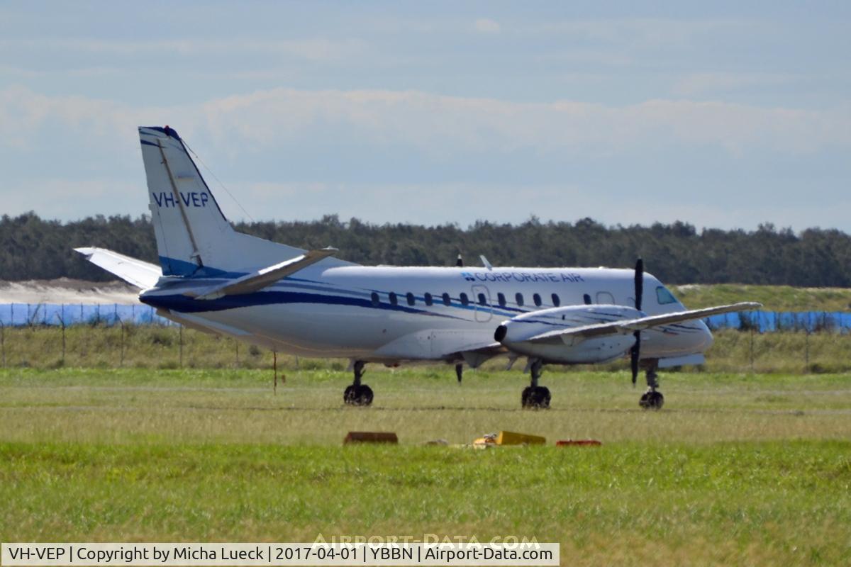 VH-VEP, 1995 Saab 340B C/N 340B-377, At Brisbane