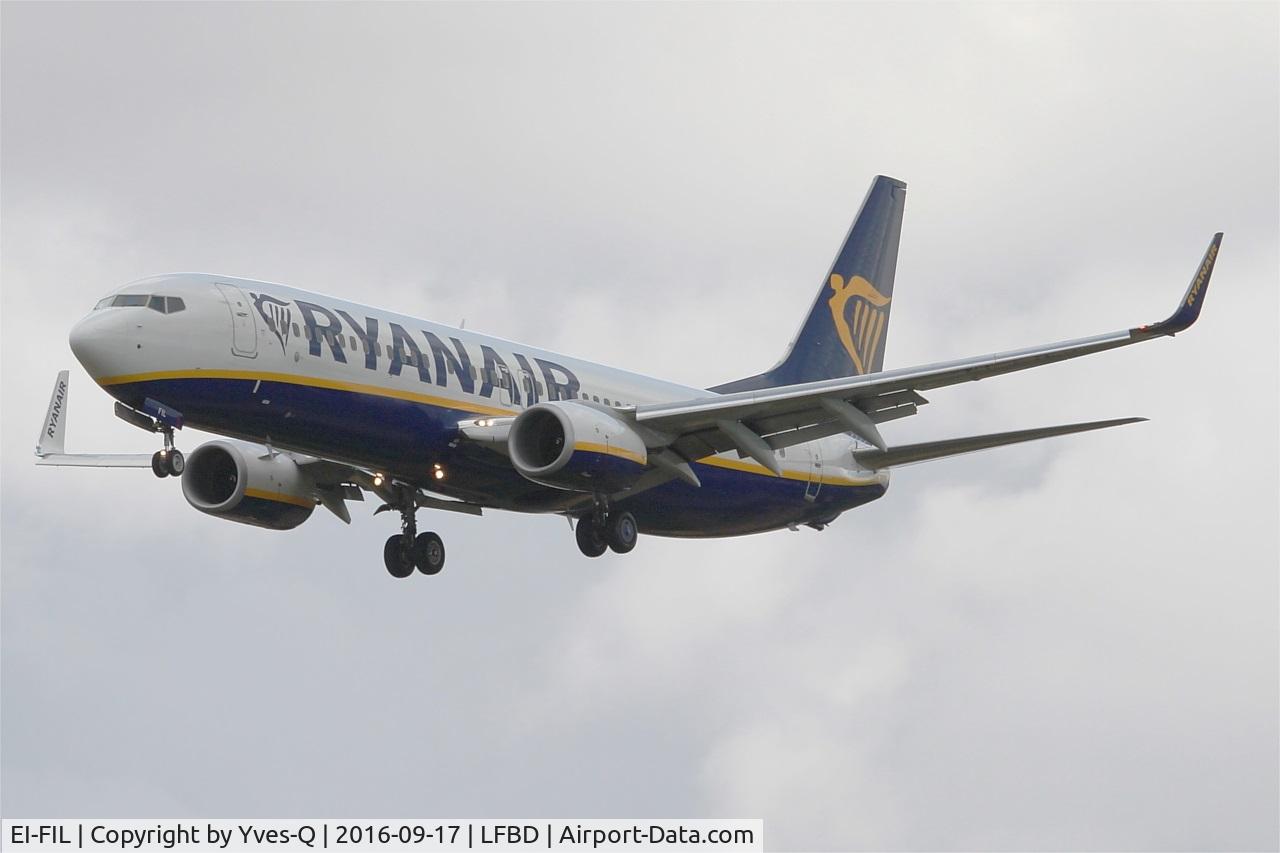 EI-FIL, 2015 Boeing 737-8AS C/N 44702, Boeing 737-8AS, Short approach rwy 29, Bordeaux Mérignac airport (LFBD-BOD)