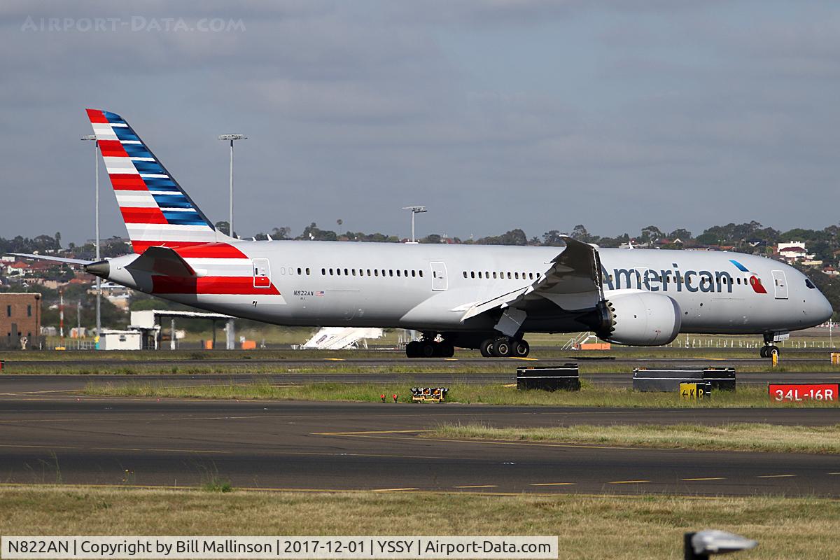 N822AN, 2016 Boeing 787-9 Dreamliner Dreamliner C/N 40642, TAXIING