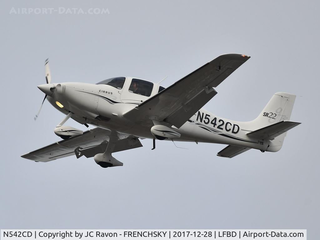N542CD, 2004 Cirrus SR22 GTS C/N 1186, landing runway 23 with bad weather