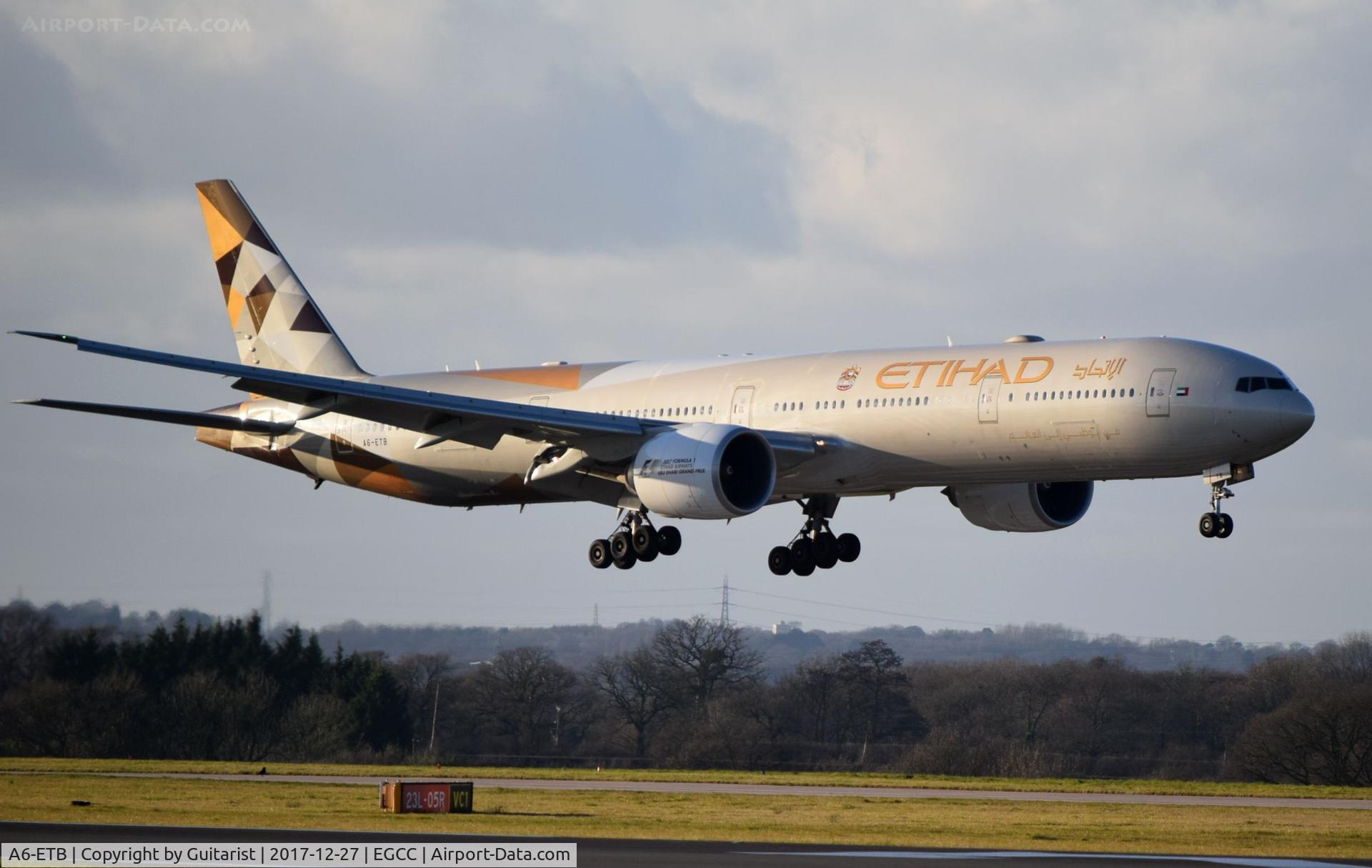 A6-ETB, 2005 Boeing 777-3FX/ER C/N 34598, At Manchester
