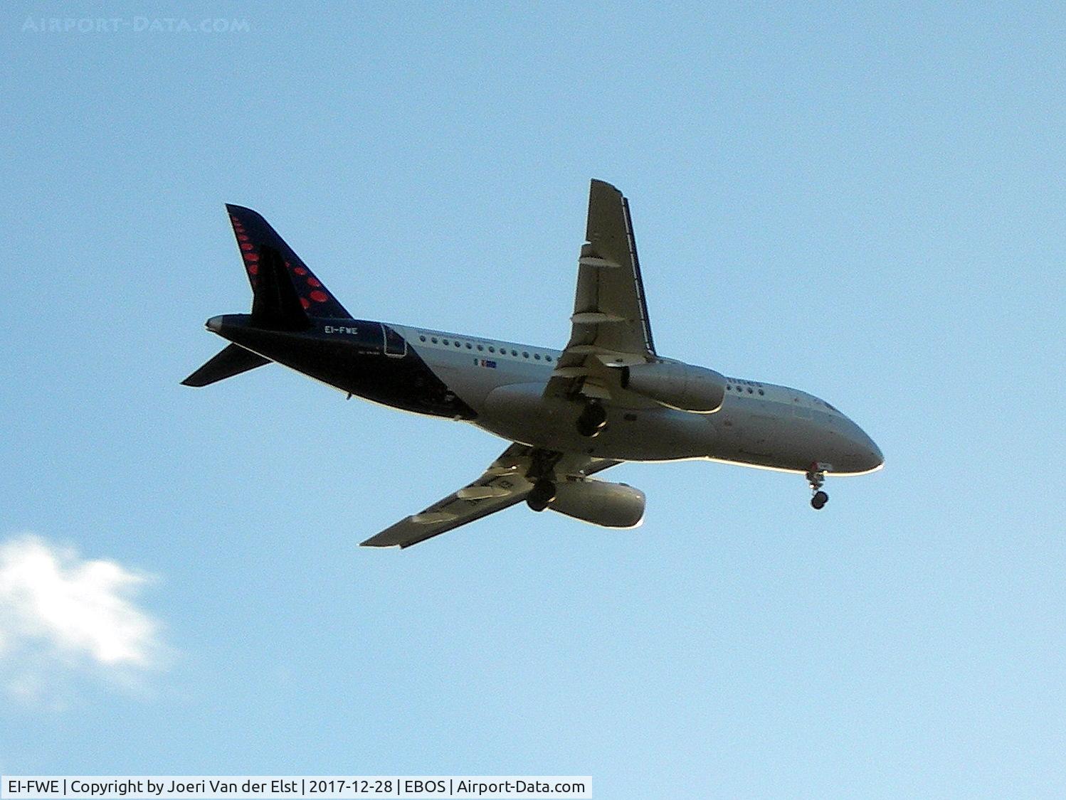 EI-FWE, 2016 Sukhoi SuperJet 100-95B C/N 95117, Moments before touchdown rwy 26