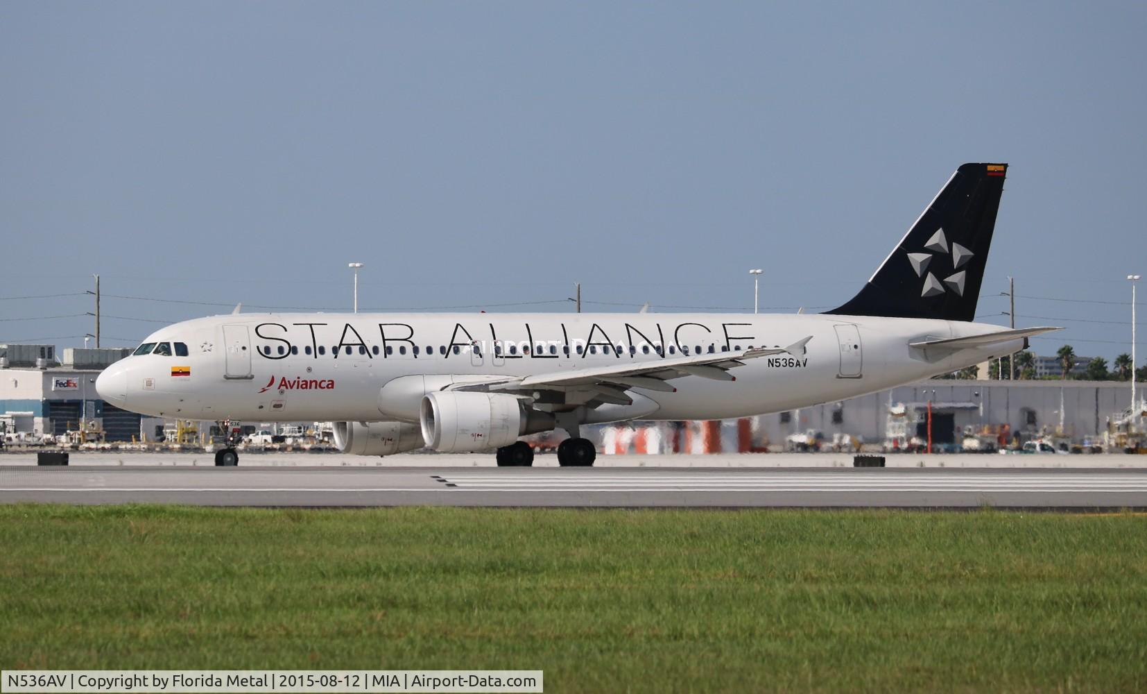 N536AV, 2012 Airbus A320-214 C/N 5360, Avianca