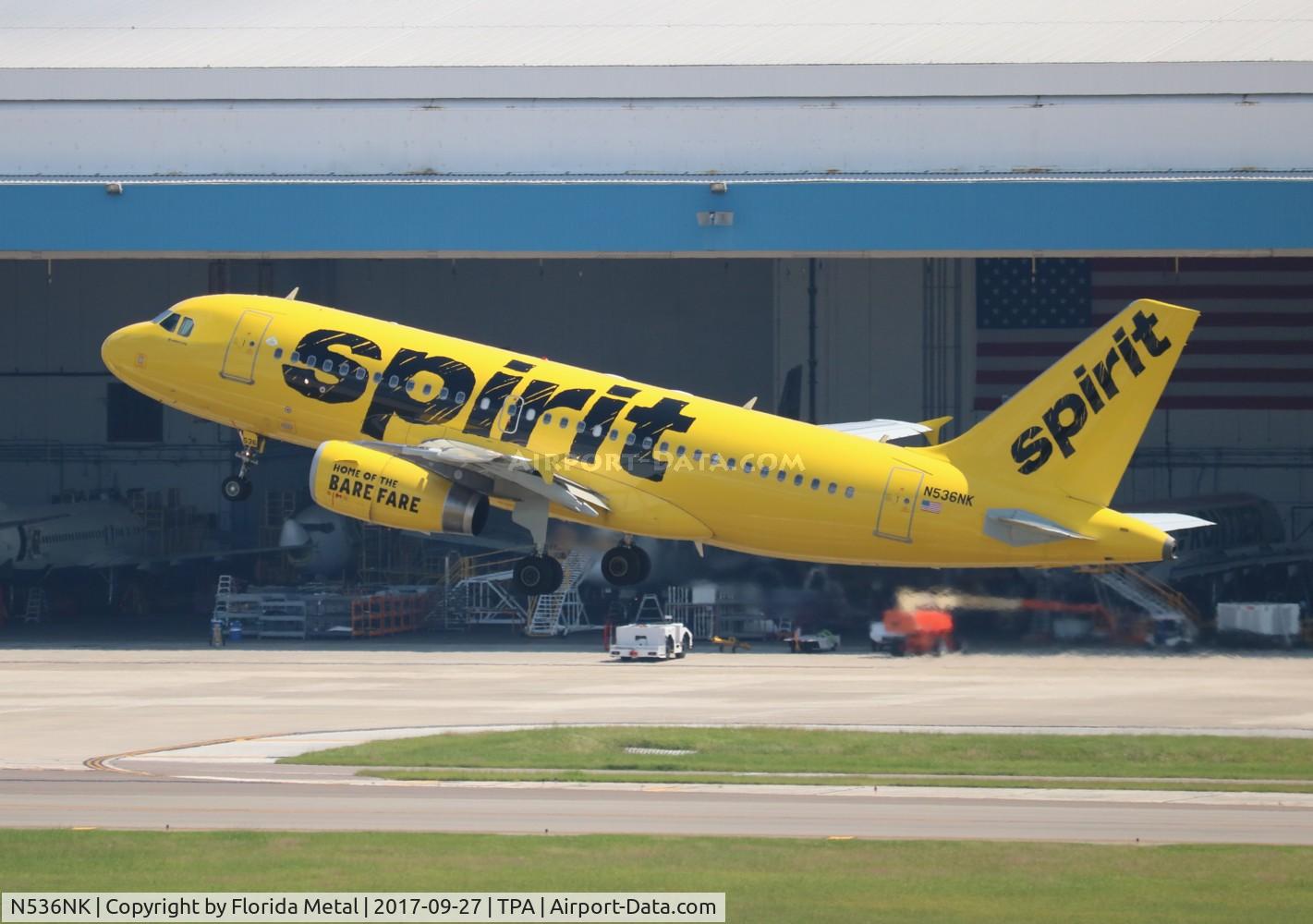 N536NK, 2010 Airbus A319-133 C/N 4422, Spirit