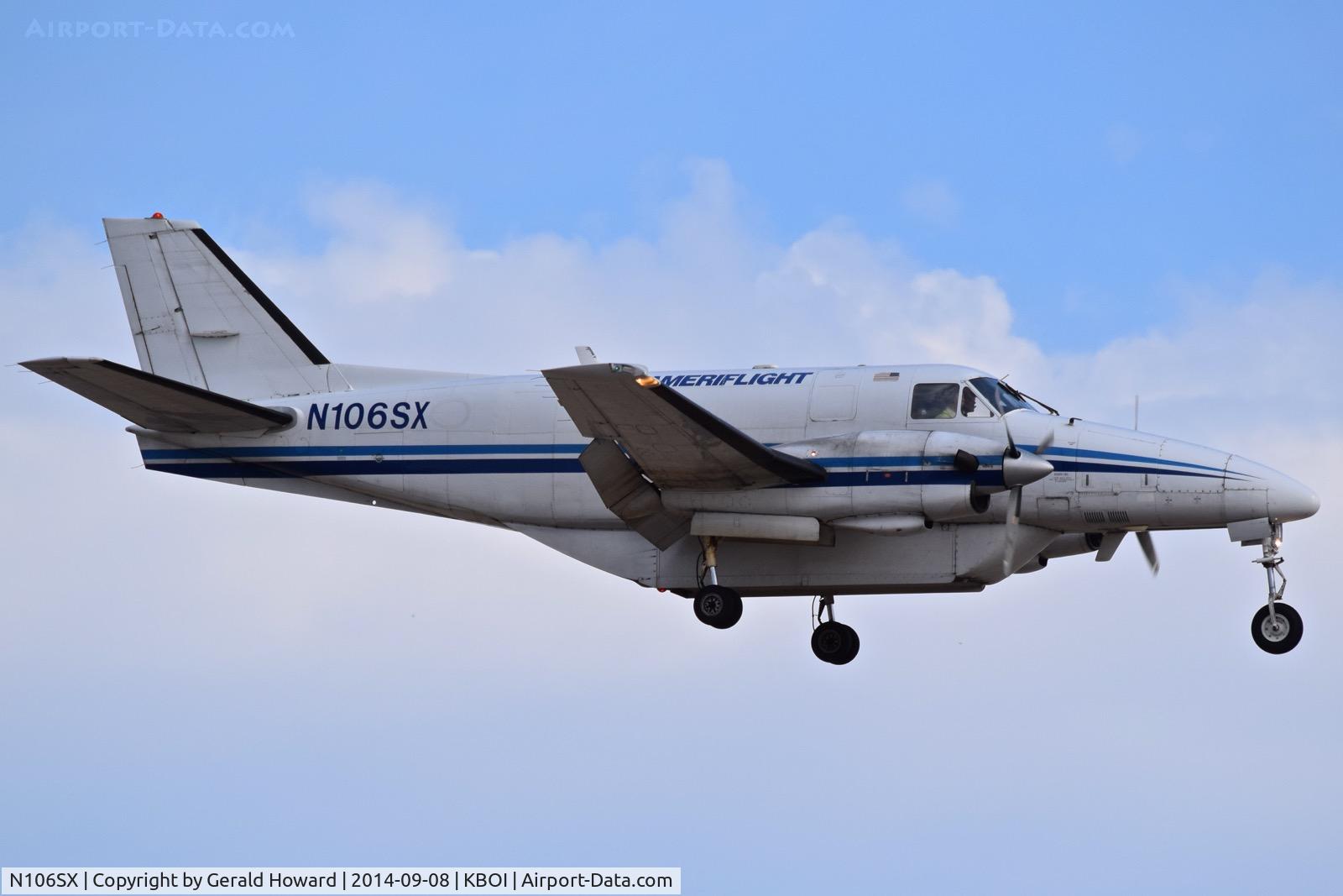 N106SX, 1981 Beech C99 Airliner C/N U-166, Landing RWY 10R.
