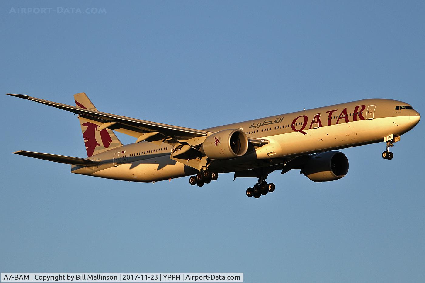 A7-BAM, 2011 Boeing 777-3DZ/ER C/N 38245, FINALS TO 21