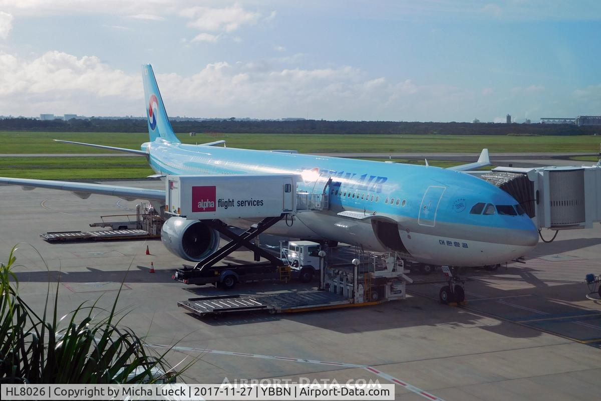 HL8026, 2015 Airbus A330-323 C/N 1638, At Brisbane