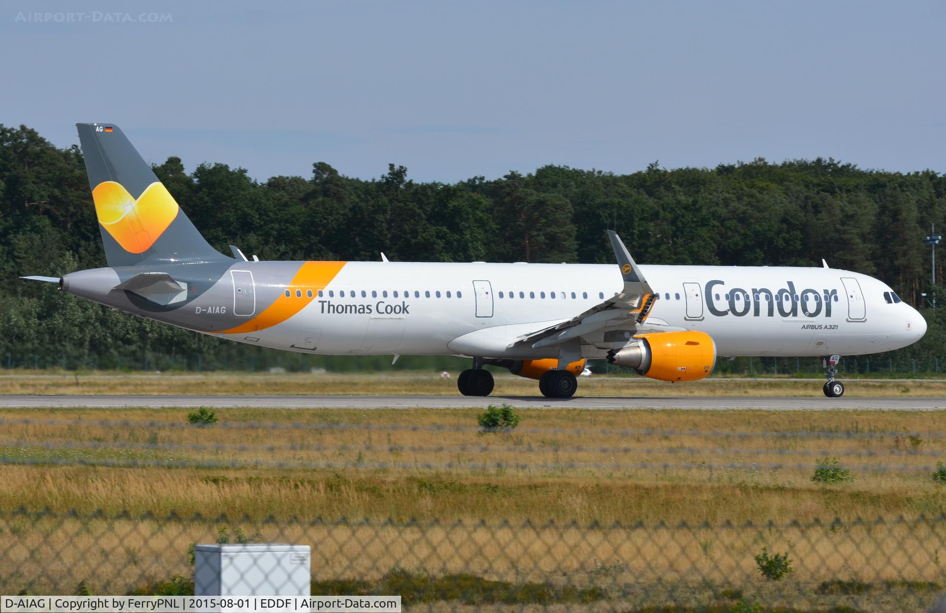 D-AIAG, 2015 Airbus A321-211 C/N 6590, Condor A321 taking-off.