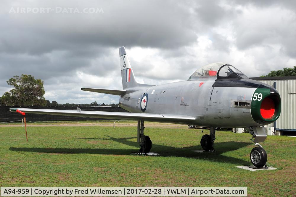A94-959, 1957 Commonwealth CA-27 Sabre Mk.32 C/N CA27-59, 