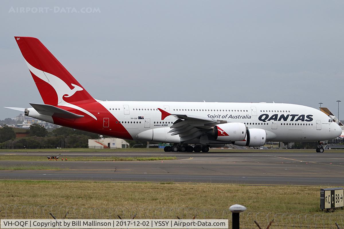VH-OQF, 2009 Airbus A380-842 C/N 029, TAXIING