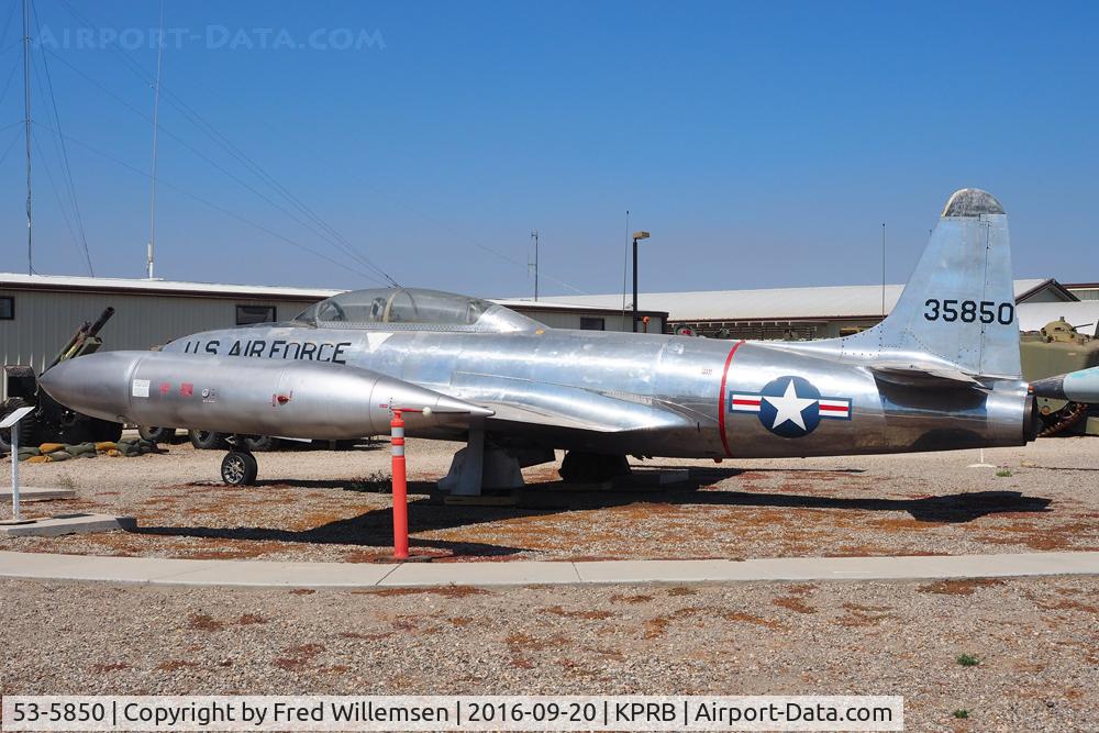 53-5850, 1953 Lockheed RT-33A Shooting Star C/N 580-9291, 