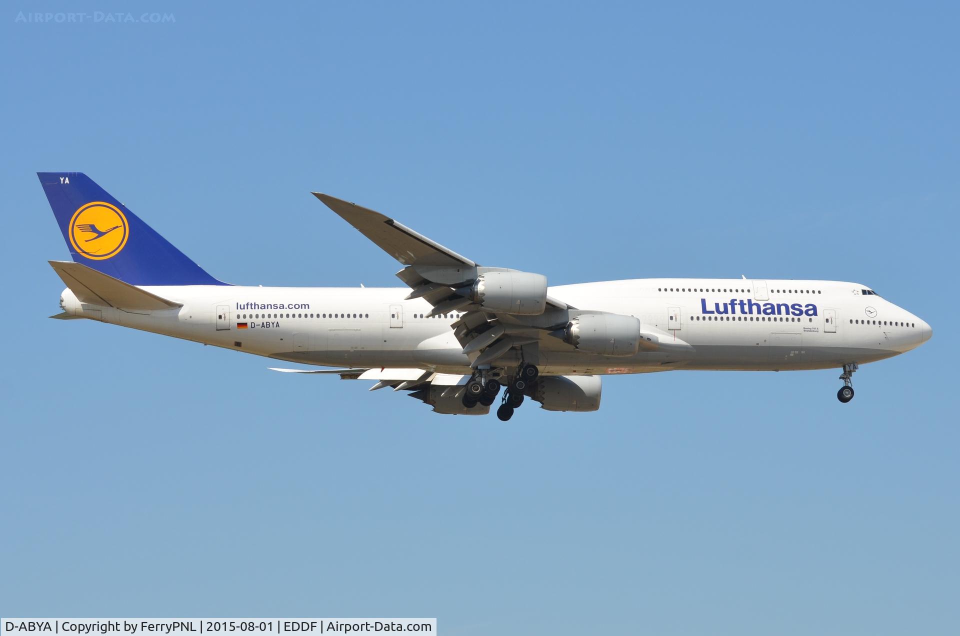 D-ABYA, 2012 Boeing 747-830 C/N 37827, LH B748 landing