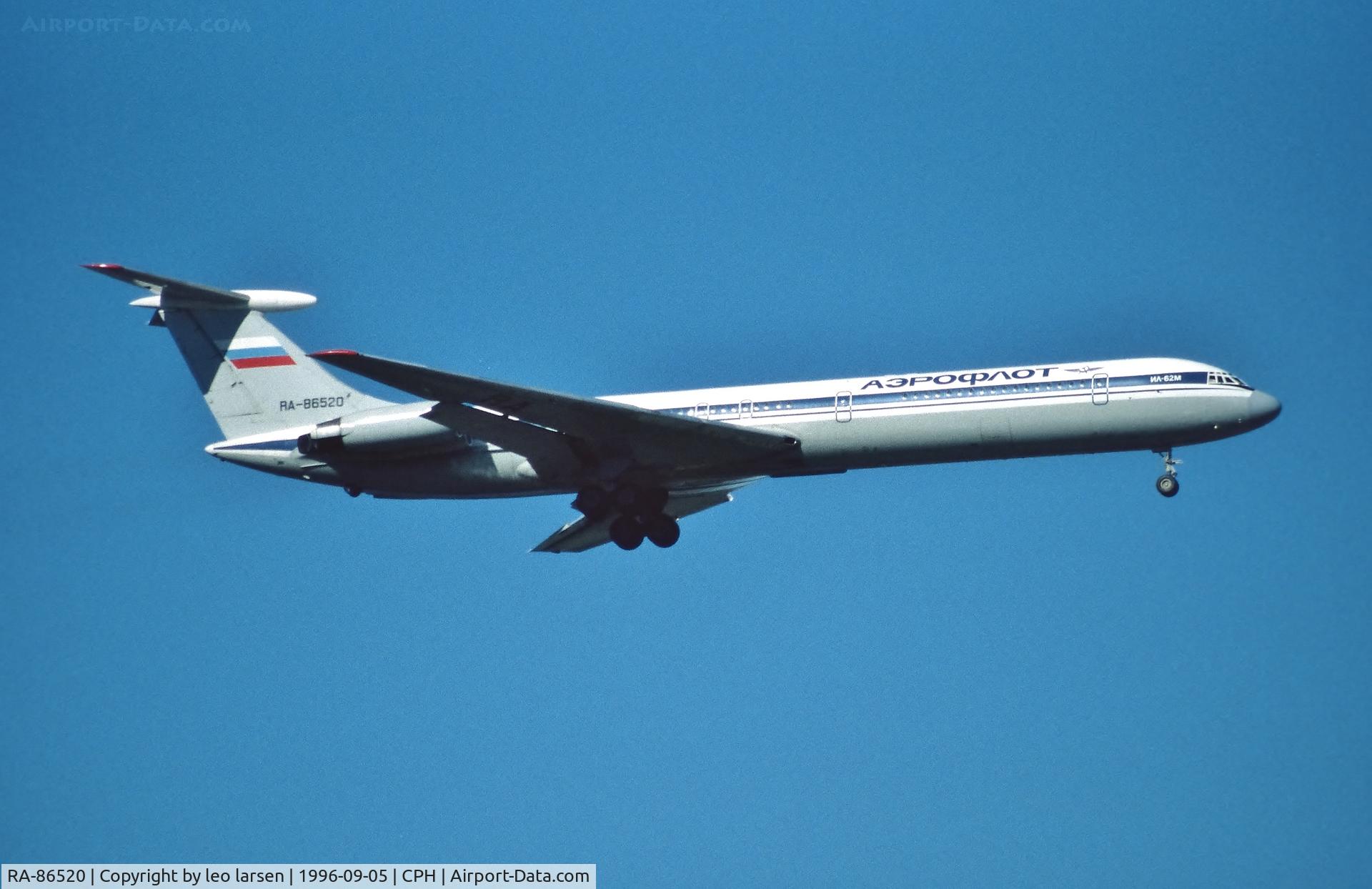 RA-86520, 1982 Ilyushin Il-62M C/N 1241314, Copenhagen 5.9.1996