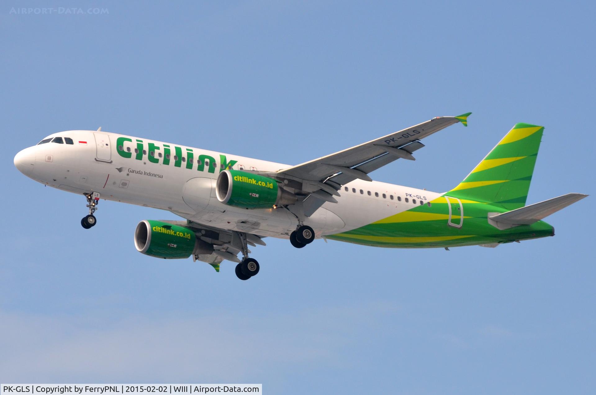 PK-GLS, 2013 Airbus A320-214 C/N 5556, Citylink A320 landing at in CGK