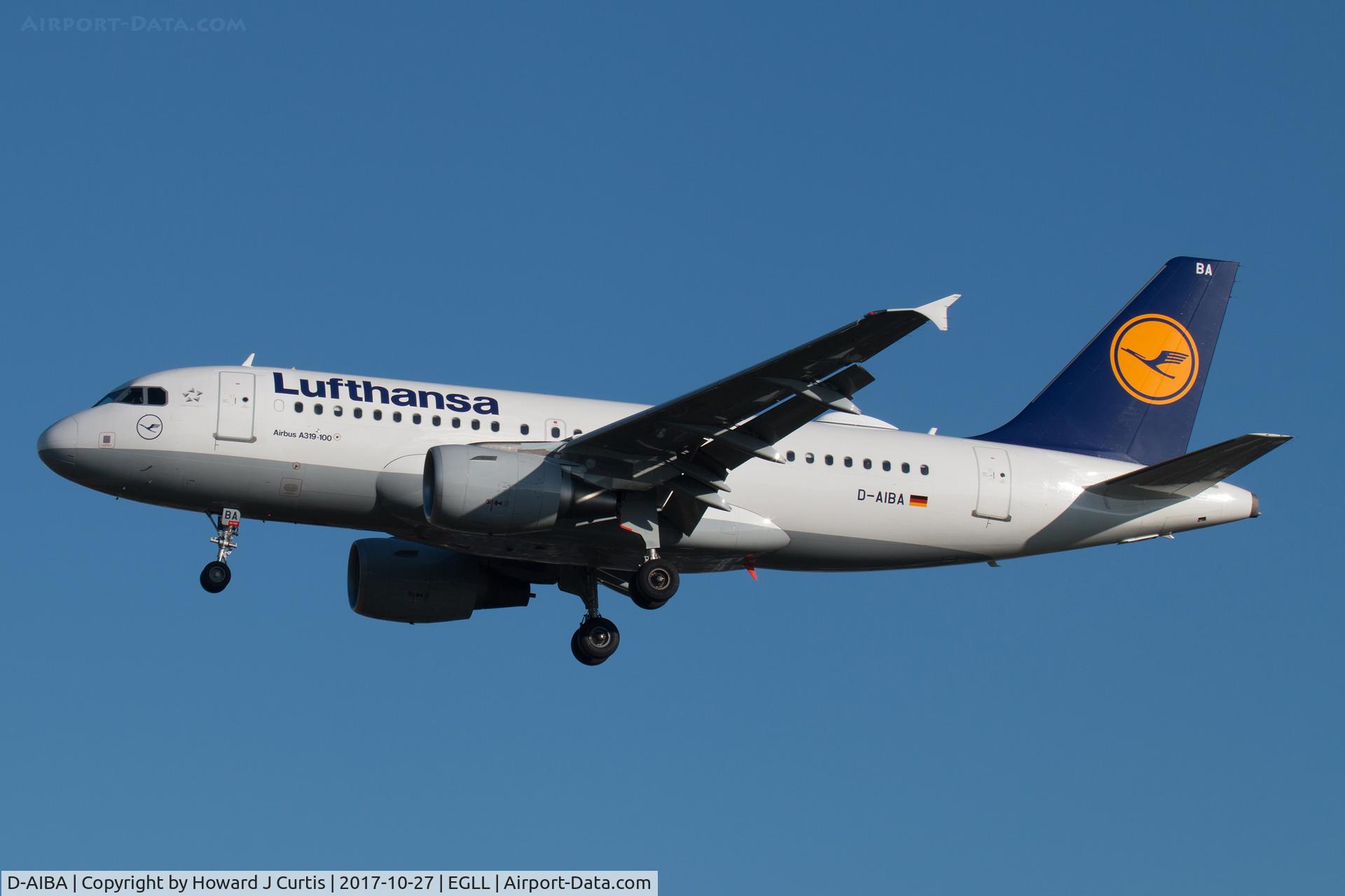 D-AIBA, 2009 Airbus A319-114 C/N 4141, On approach