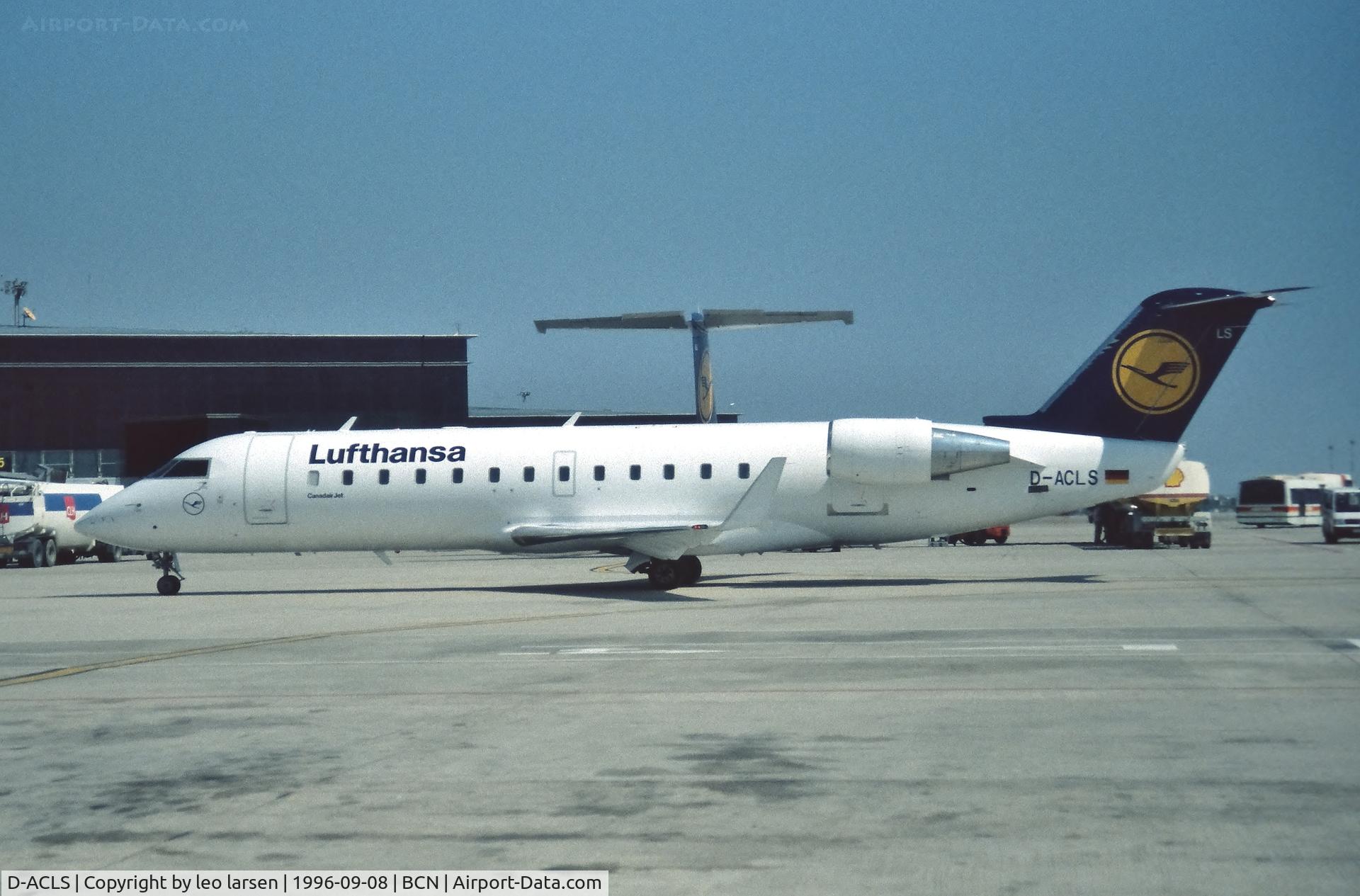 D-ACLS, 1995 Canadair CRJ-100LR (CL-600-2B19) C/N 7090, Barcelona 8.9.1996