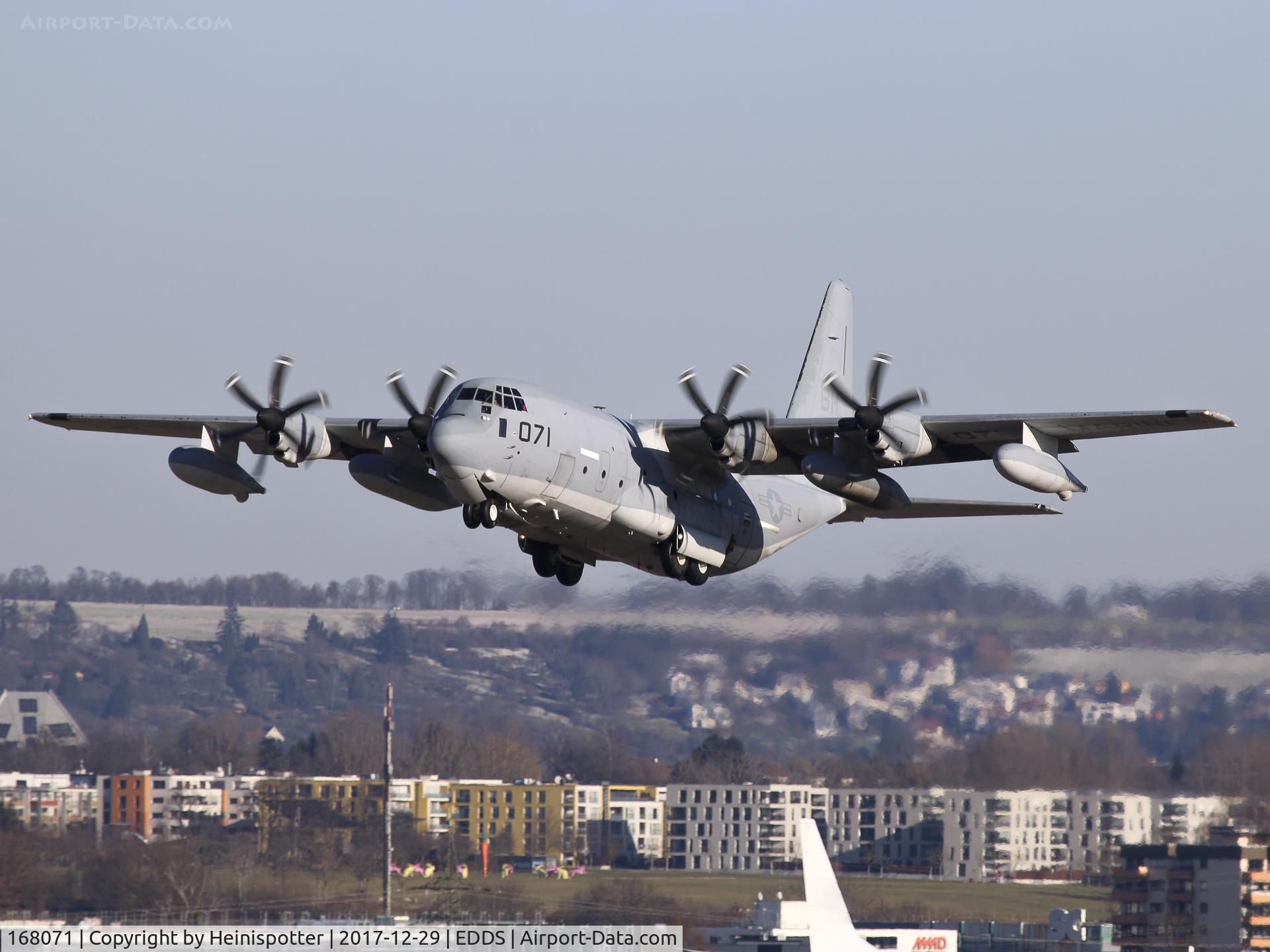 168071, Lockheed KC-130J Hercules C/N 382-5676, 168071 at Stuttgart Airport.