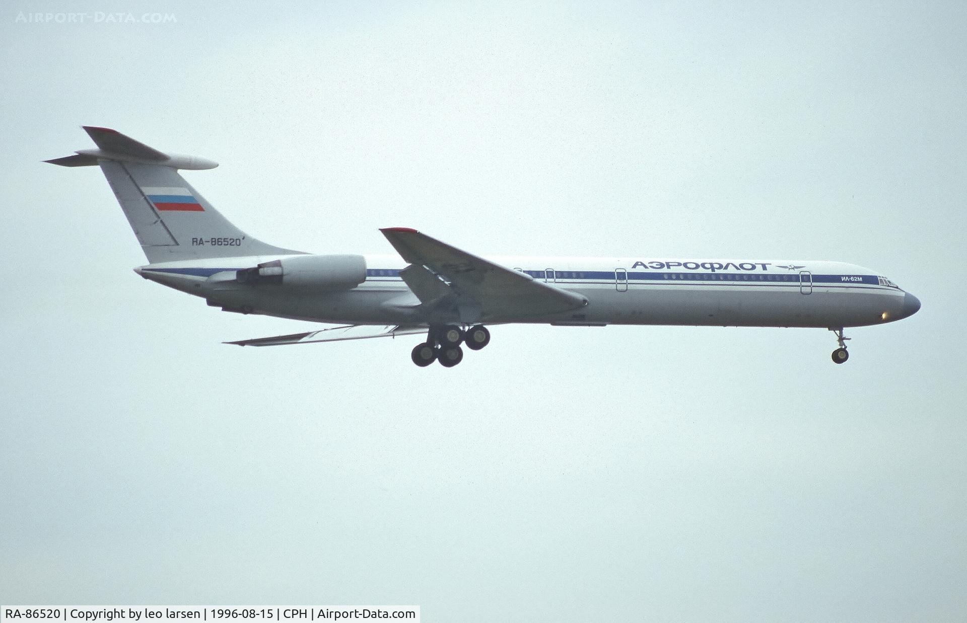 RA-86520, 1982 Ilyushin Il-62M C/N 1241314, Copenhagen 15.8.1996
