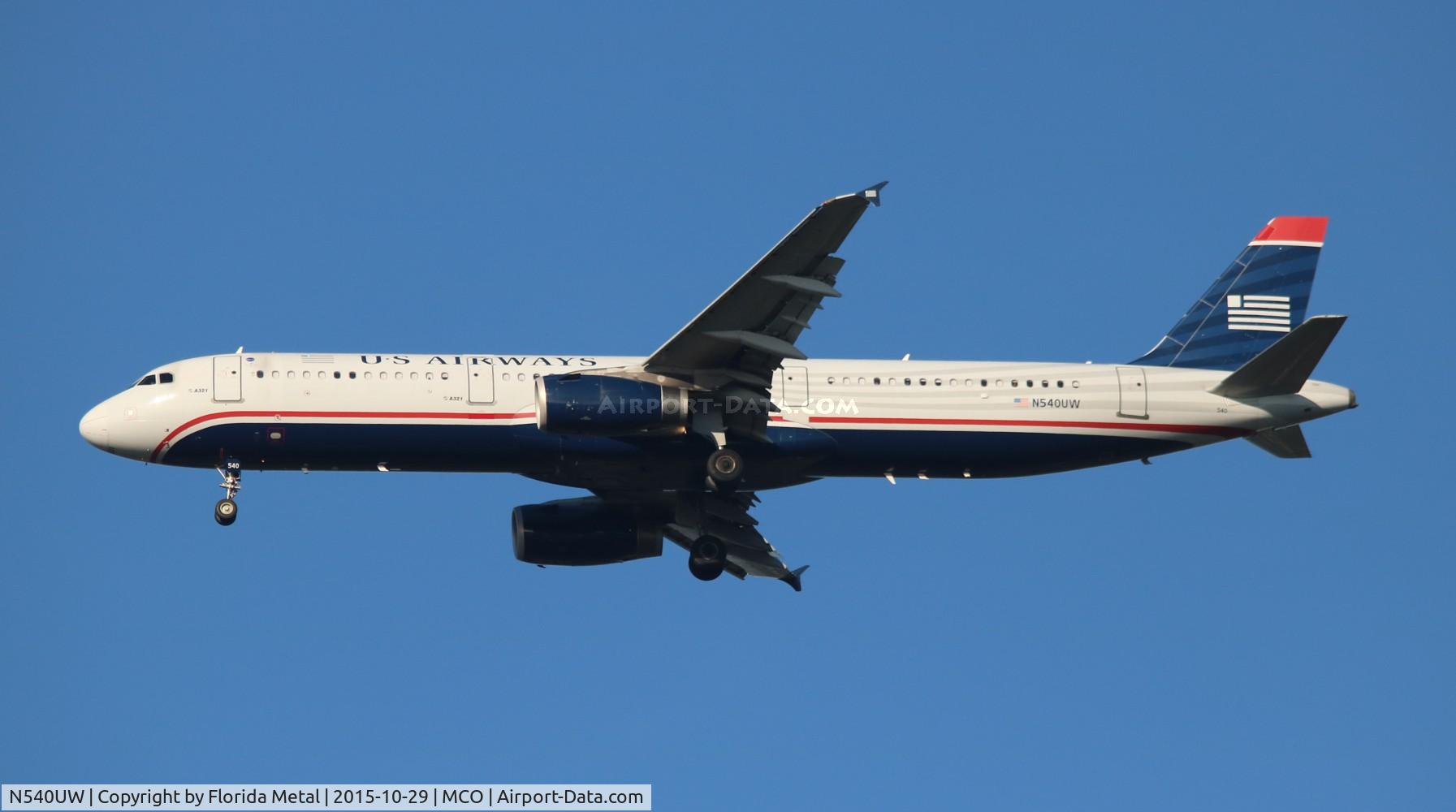 N540UW, 2009 Airbus A321-231 C/N 4107, US Airways