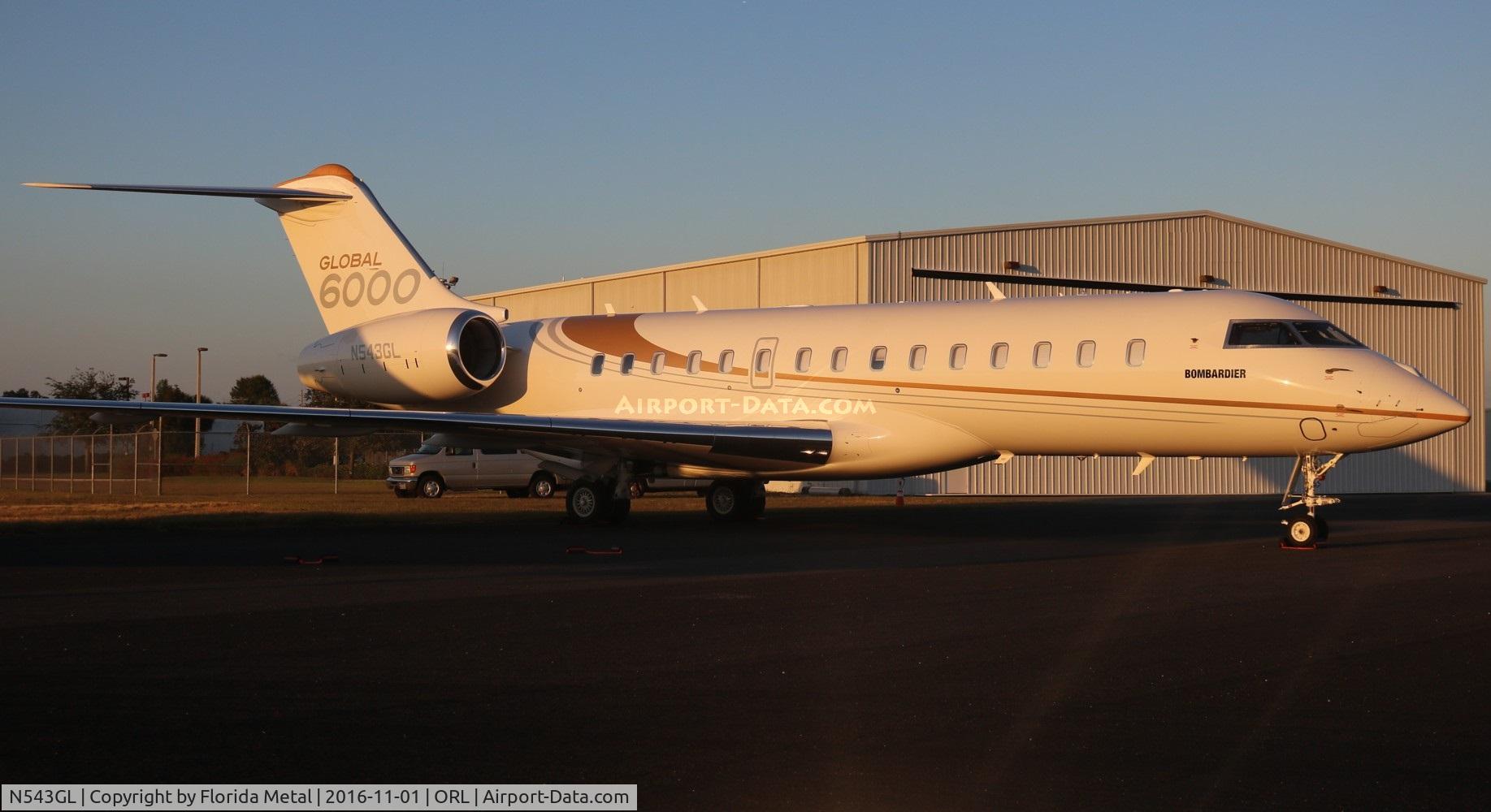 N543GL, 2013 Bombardier BD-700-1A10 Global 6000 C/N 9543, Global 6000
