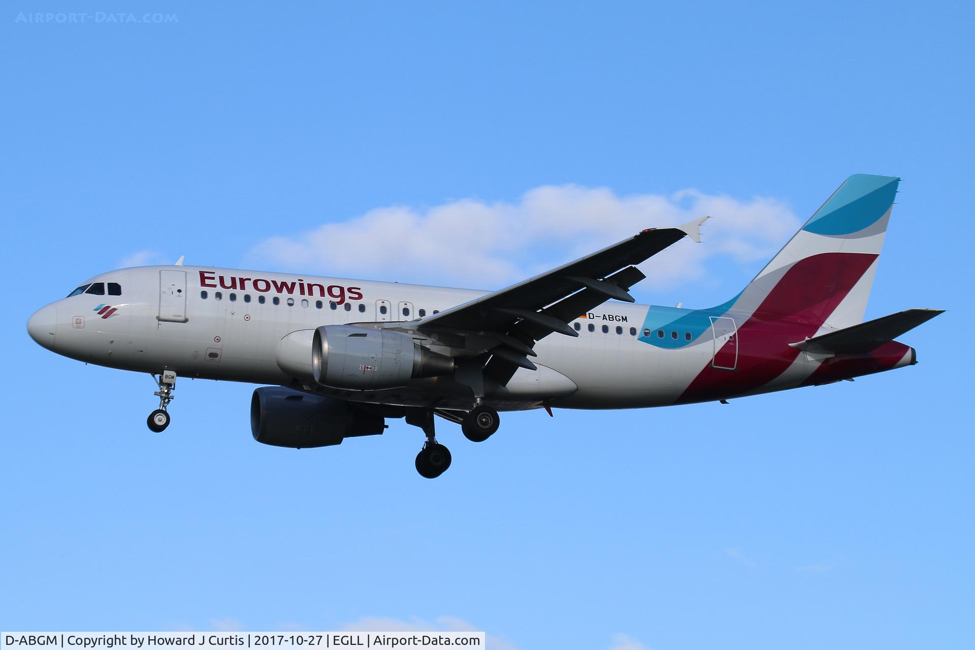 D-ABGM, 2008 Airbus A319-112 C/N 3604, On approach