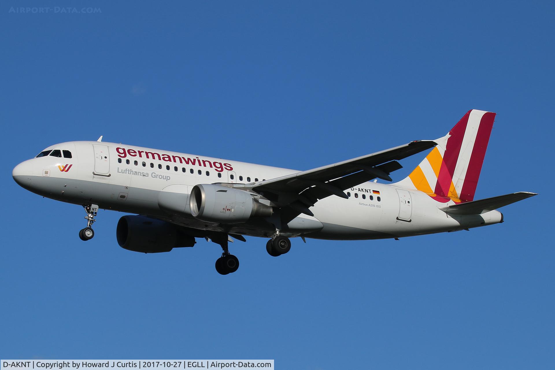 D-AKNT, 2005 Airbus A319-112 C/N 2607, On approach
