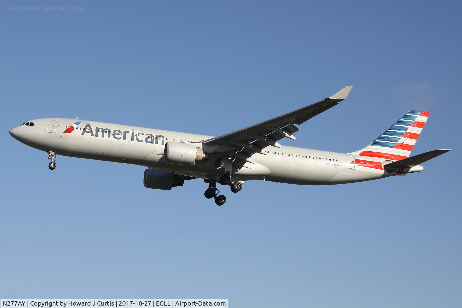 N277AY, 2001 Airbus A330-323 C/N 0380, On approach