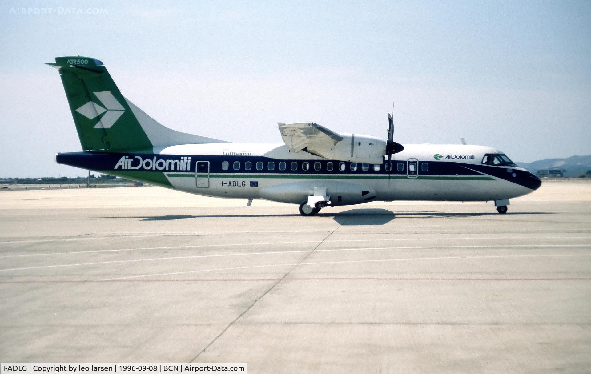 I-ADLG, 1995 ATR 42-500 C/N 476, Barcelona 8.9.1996