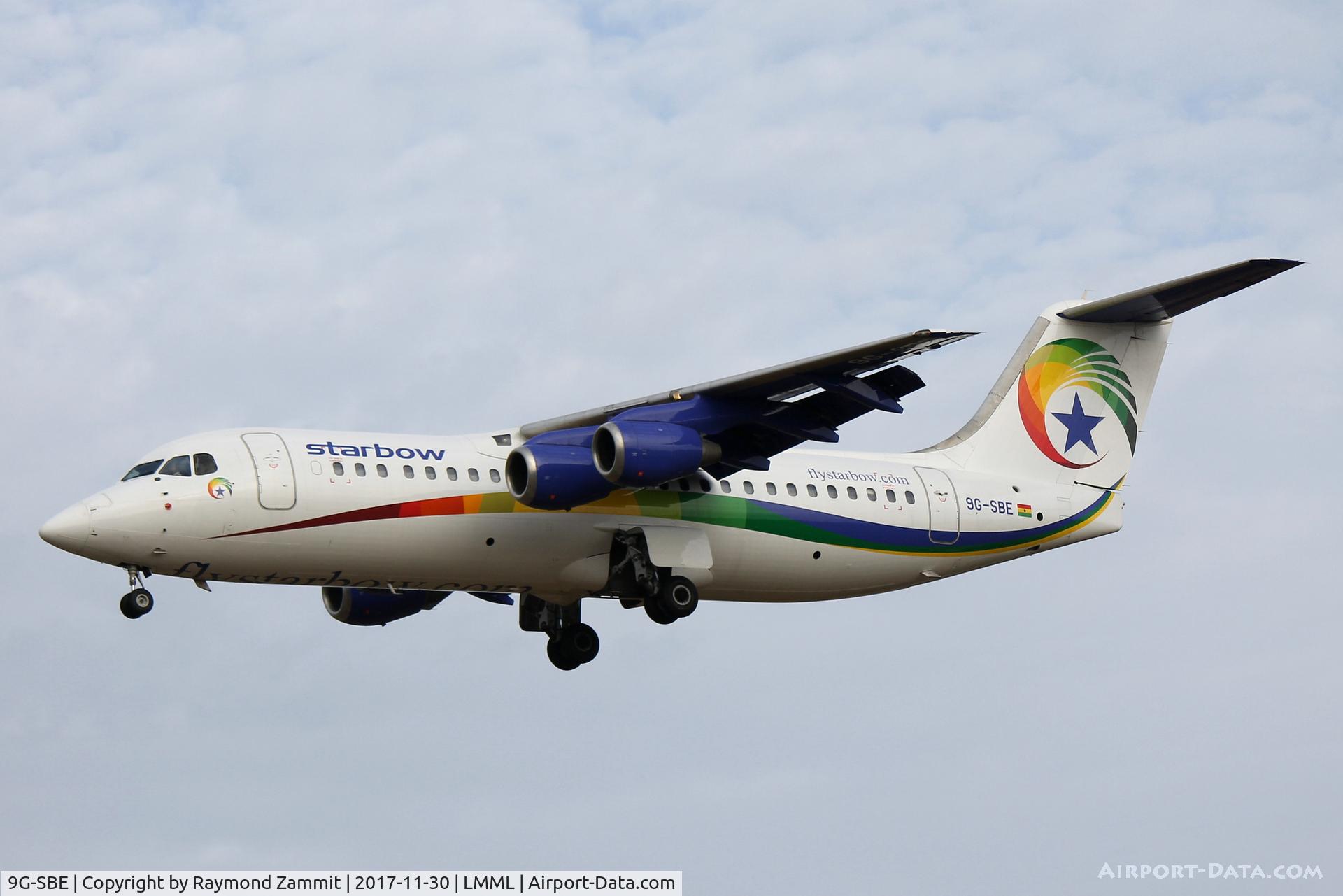 9G-SBE, 1998 British Aerospace Avro 146-RJ100 C/N E3332, Bae146 9G-SBE Starbow Airlines