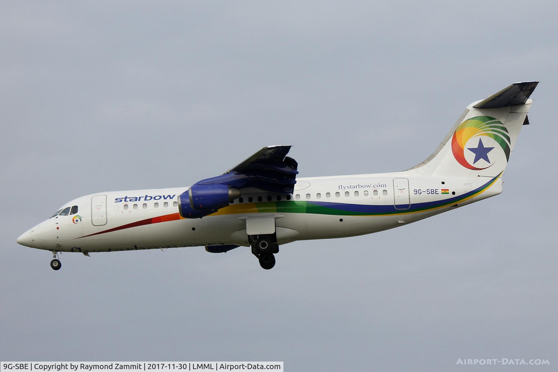 9G-SBE, 1998 British Aerospace Avro 146-RJ100 C/N E3332, Bae146 9G-SBE Starbow Airlines