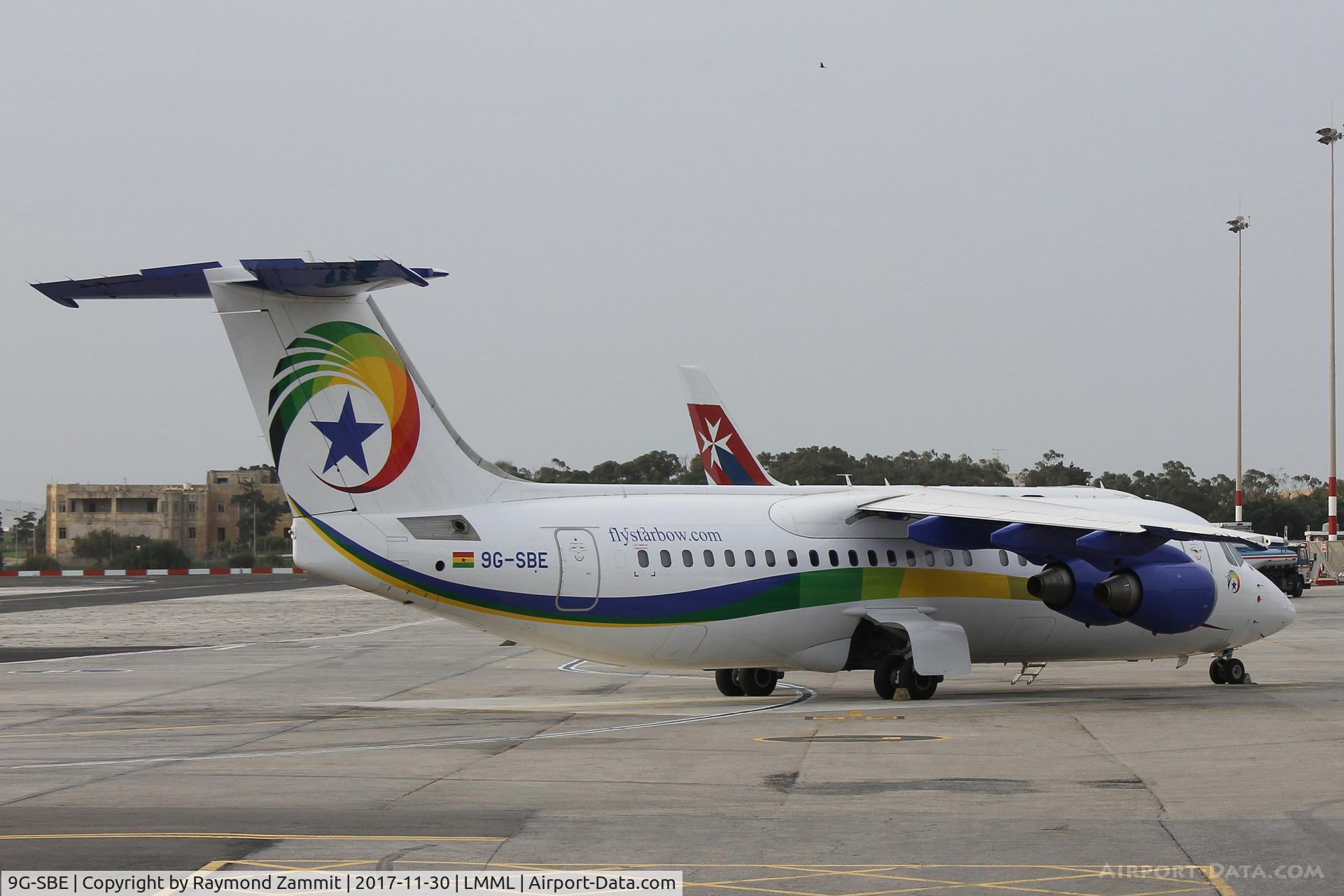9G-SBE, 1998 British Aerospace Avro 146-RJ100 C/N E3332, Bae146 9G-SBE Starbow Airlines