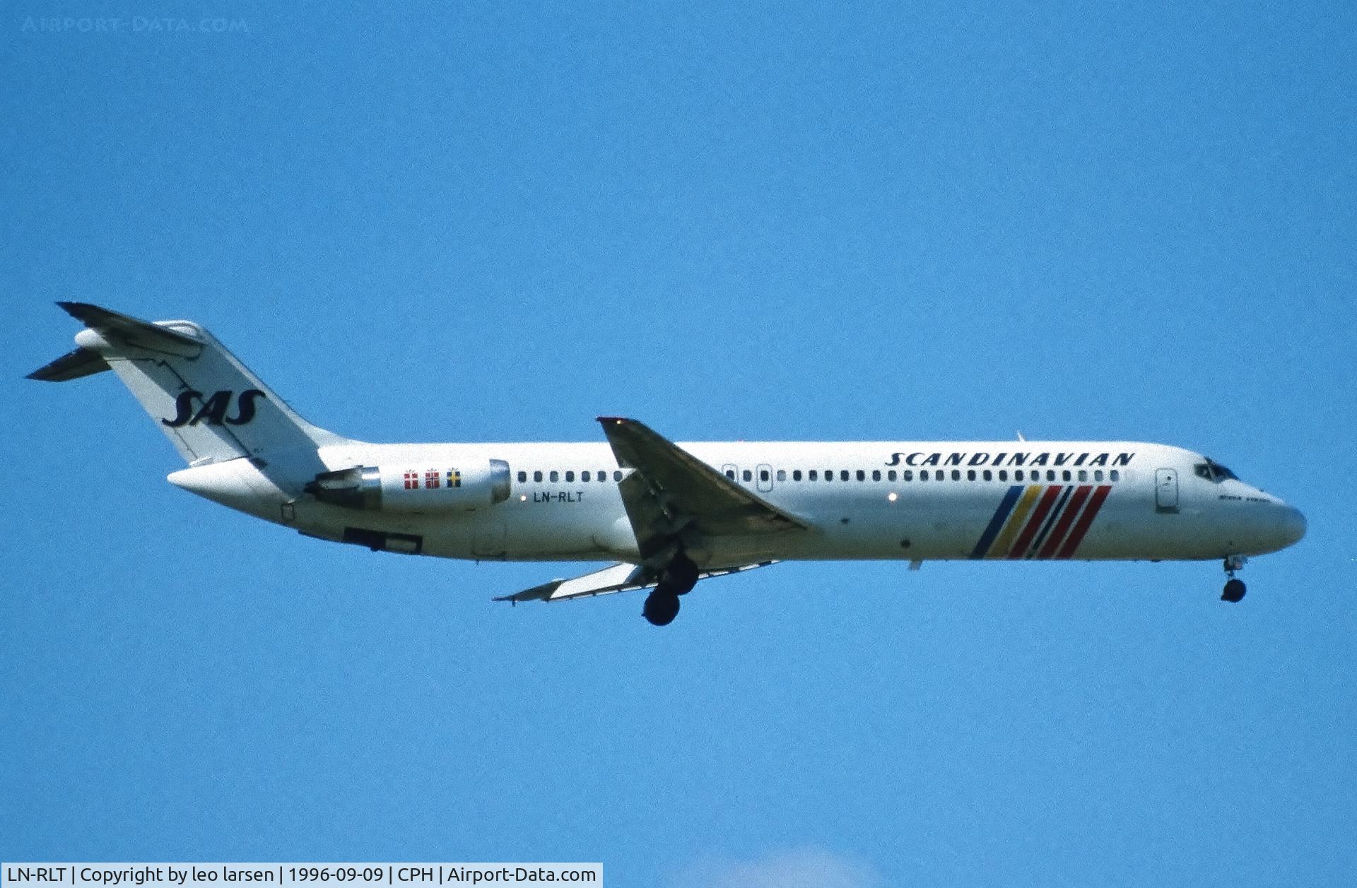 LN-RLT, 1974 Douglas DC-9-41 C/N 47626, Copenhagen 9.9.1996