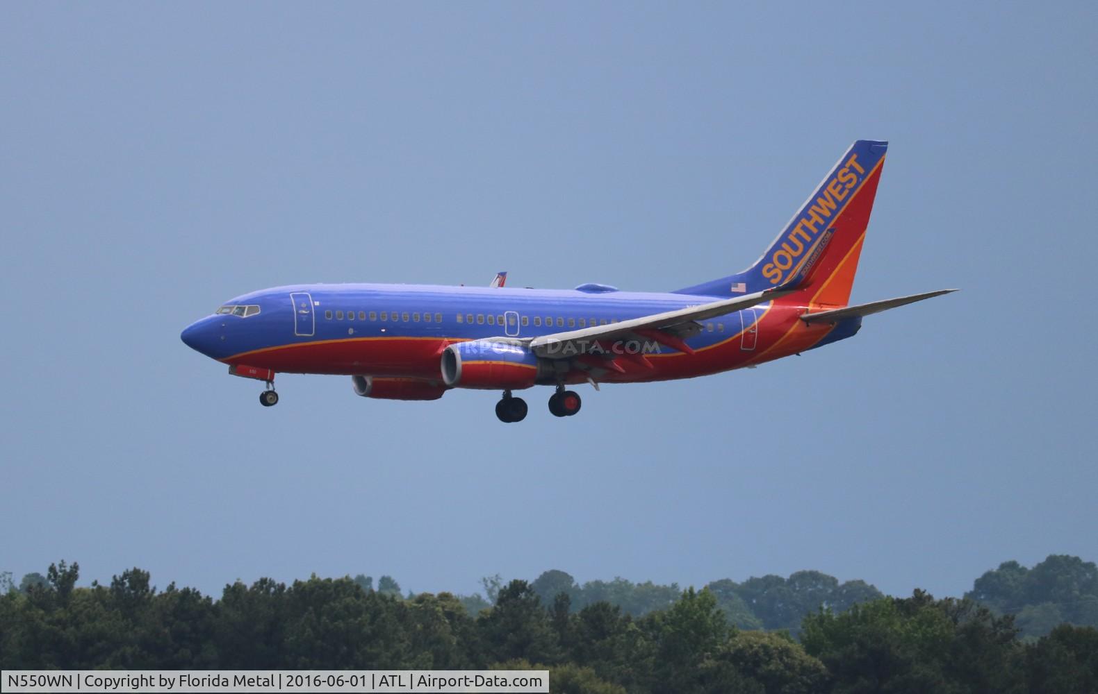 N550WN, 2001 Boeing 737-76Q C/N 30279, Southwest
