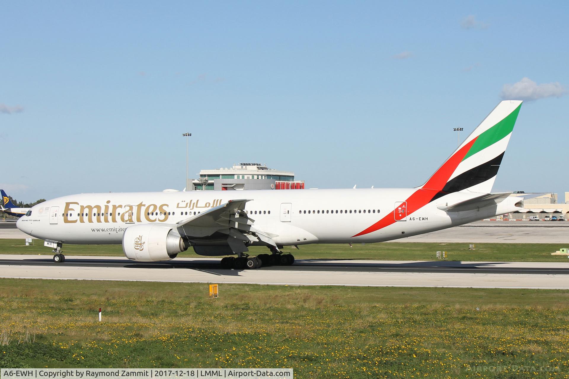 A6-EWH, 2008 Boeing 777-21H/LR C/N 35587, B777 A6-EWH Emirates Airlines