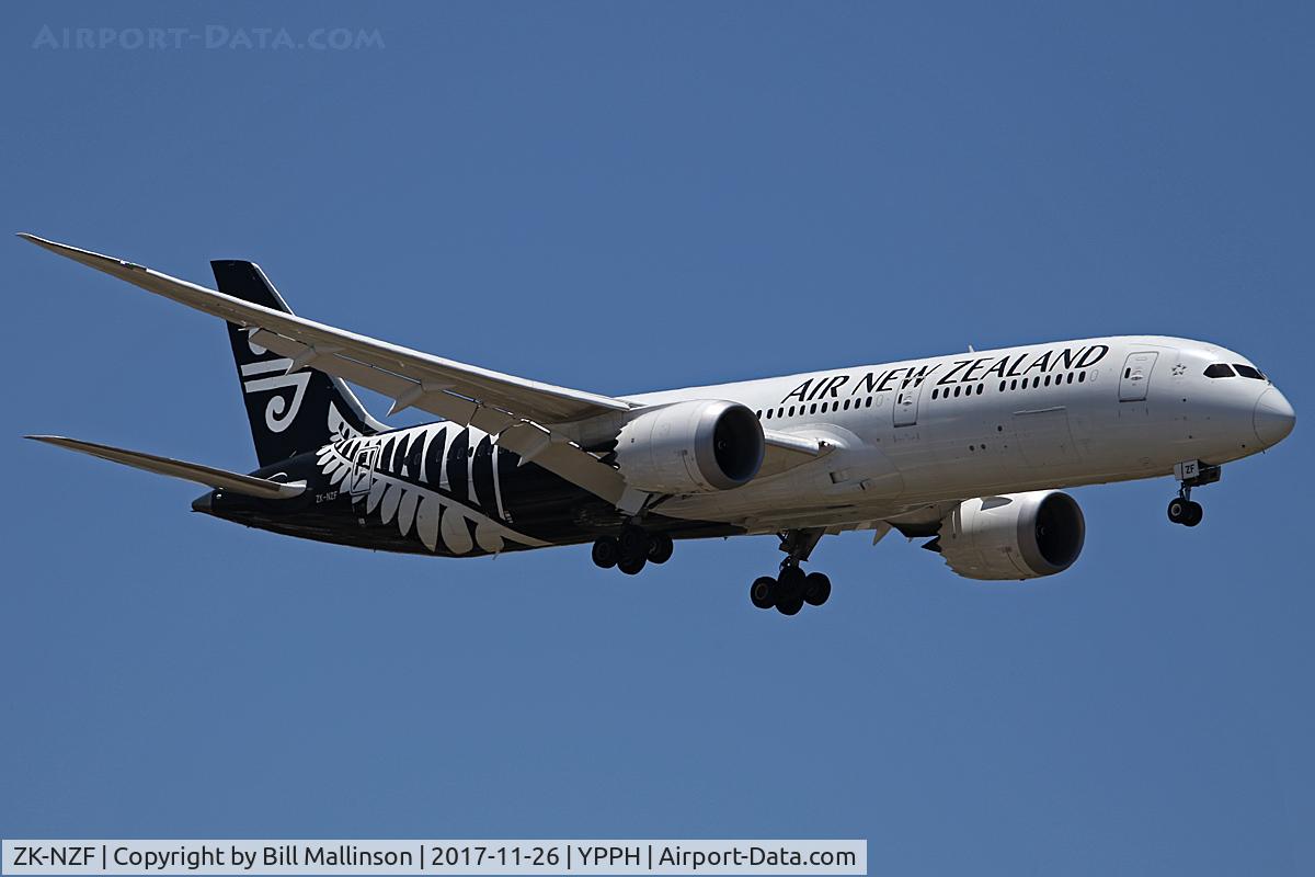 ZK-NZF, 2014 Boeing 787-9 Dreamliner C/N 34335, FINALS TO 21