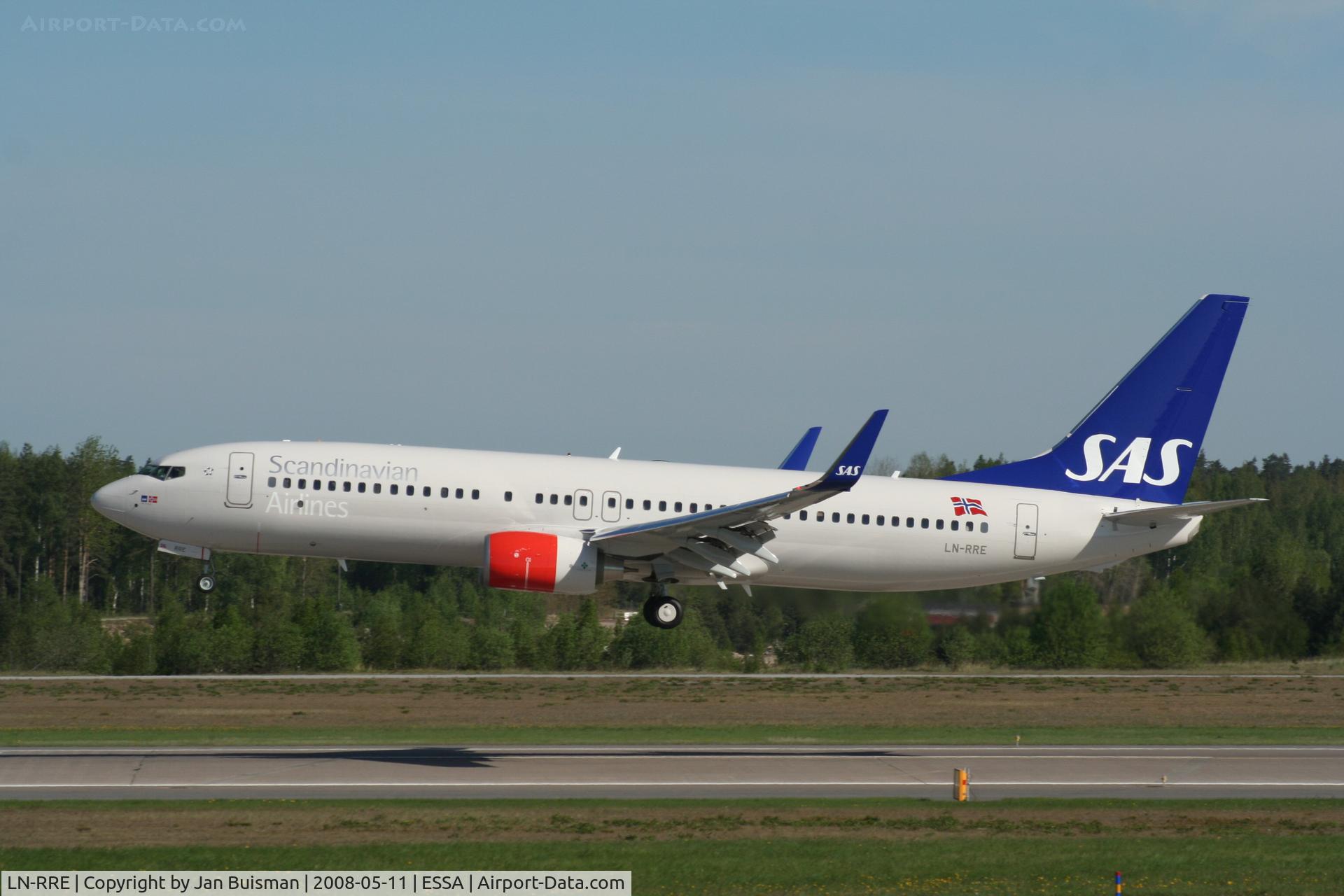LN-RRE, 2008 Boeing 737-85P C/N 35706, SAS Norge