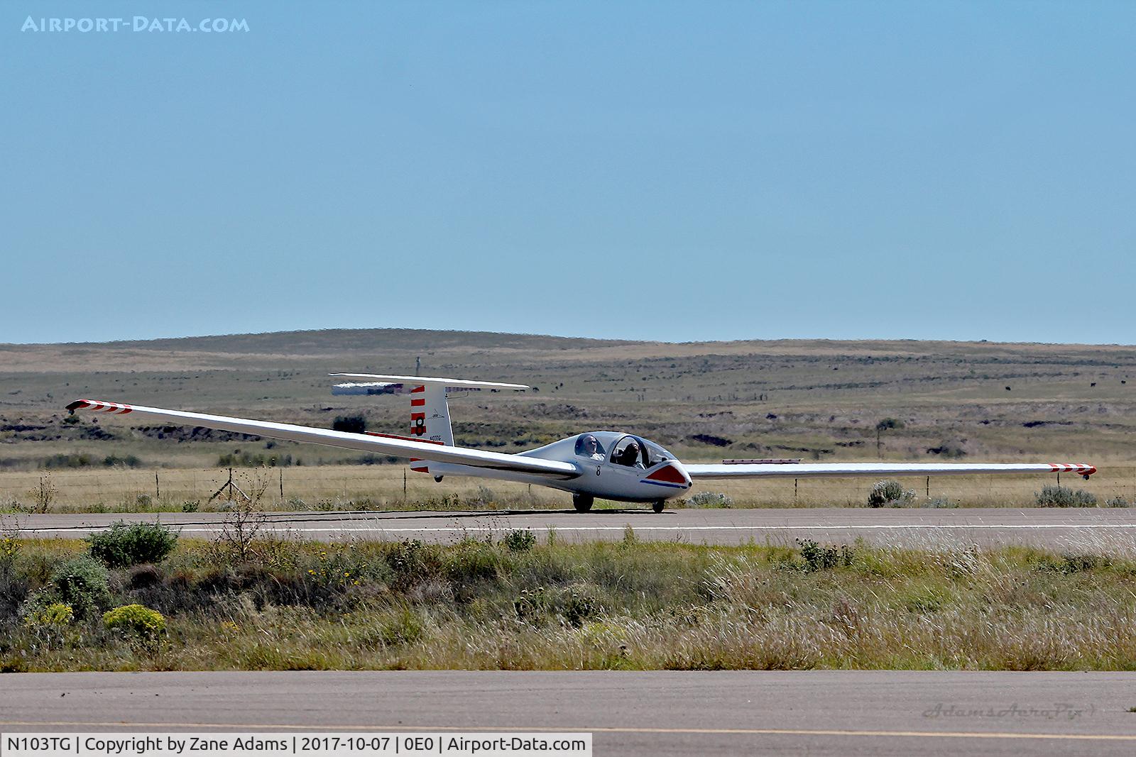 N103TG, 1983 Grob G-103 Twin Astir II C/N 3829, At Moriarty Airport