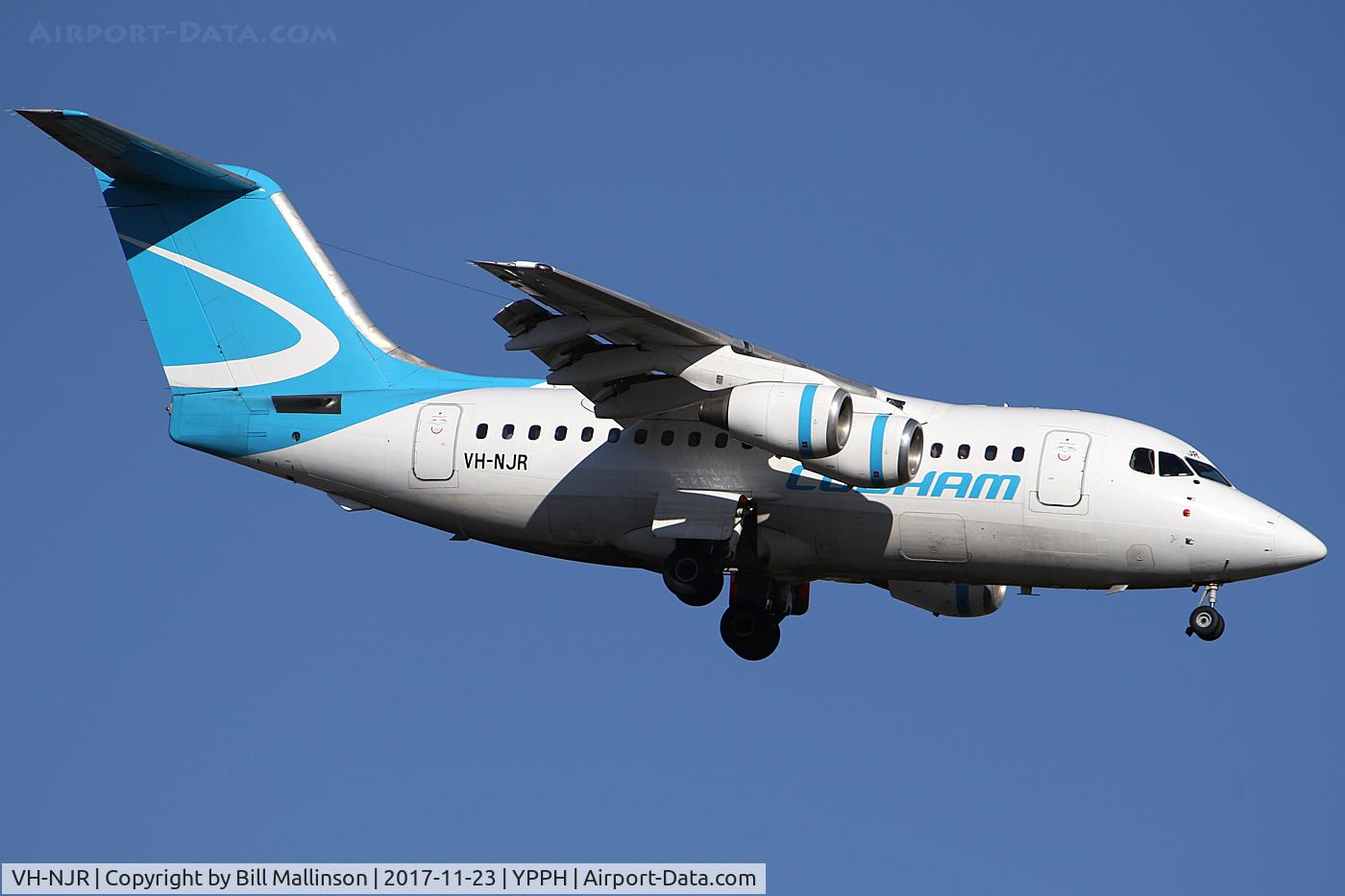 VH-NJR, 1990 British Aerospace BAe.146-100 C/N E1152, FOR 21